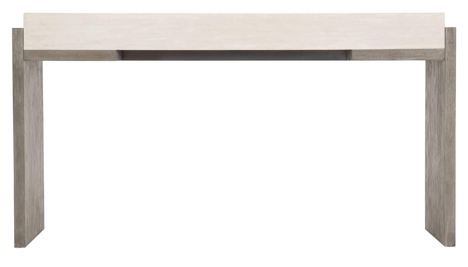 Bernhardt Furniture Foundations Console Table in Light Shale & Linen