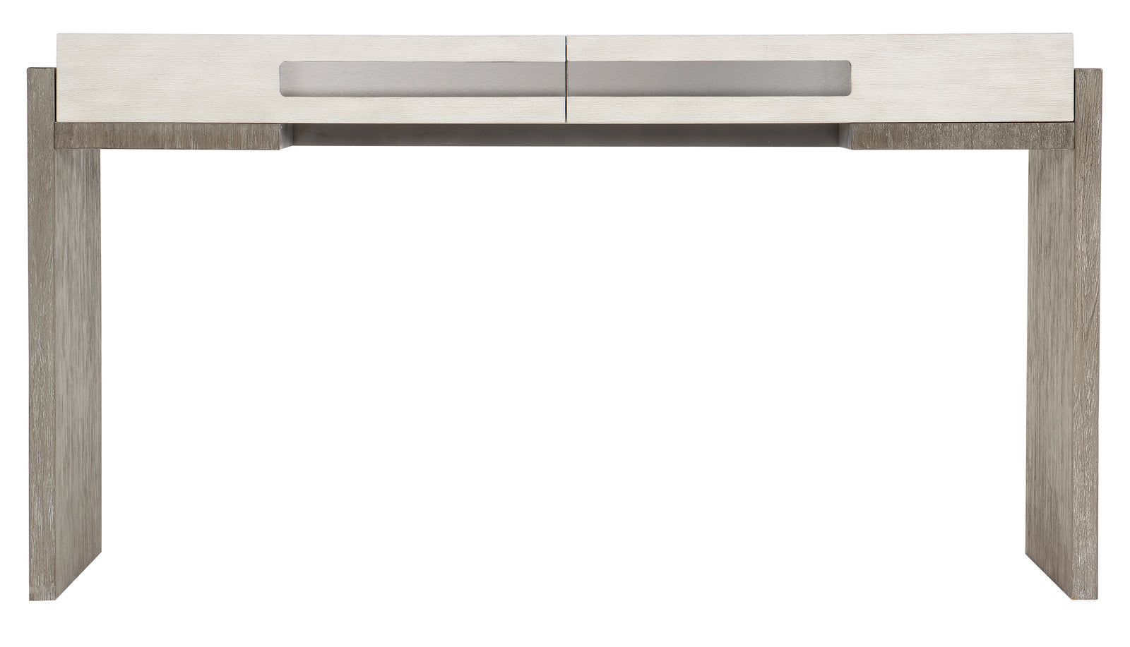 Bernhardt Furniture Foundations Console Table in Light Shale & Linen