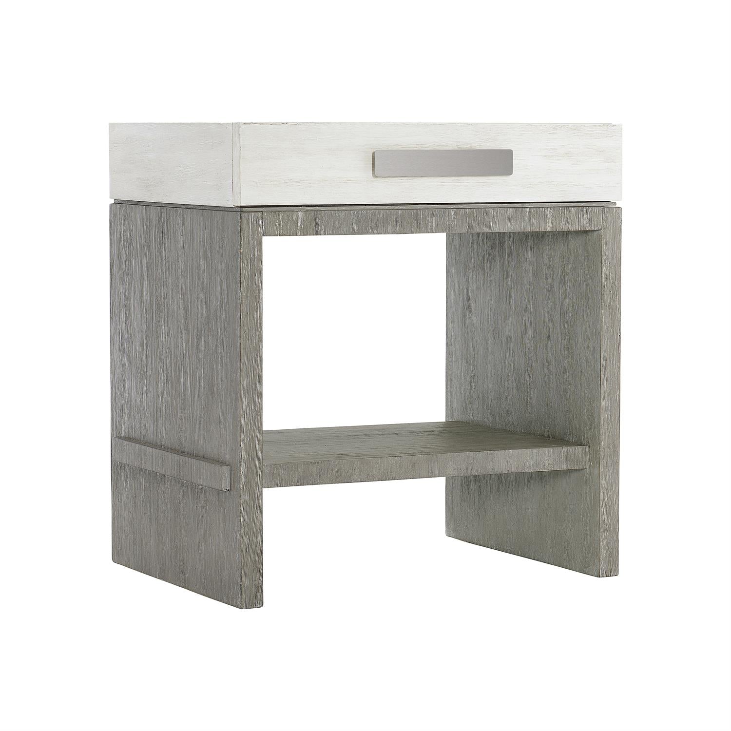Bernhardt Furniture Foundations Nightstand in Light Shale & Linen