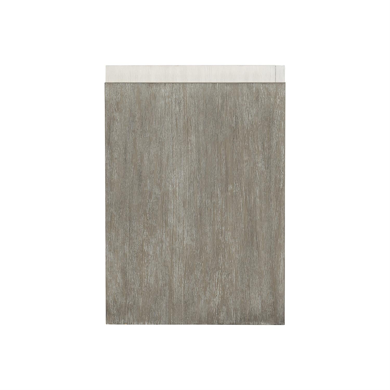 Bernhardt Furniture Foundations Two Drawer Nightstand in Light Shale & Linen