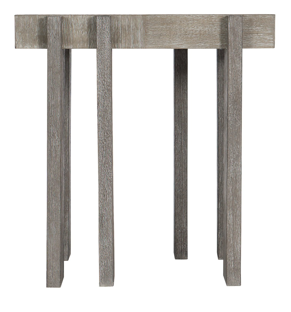 Bernhardt Furniture Foundations Leg Side Table in Dark & Light Shale