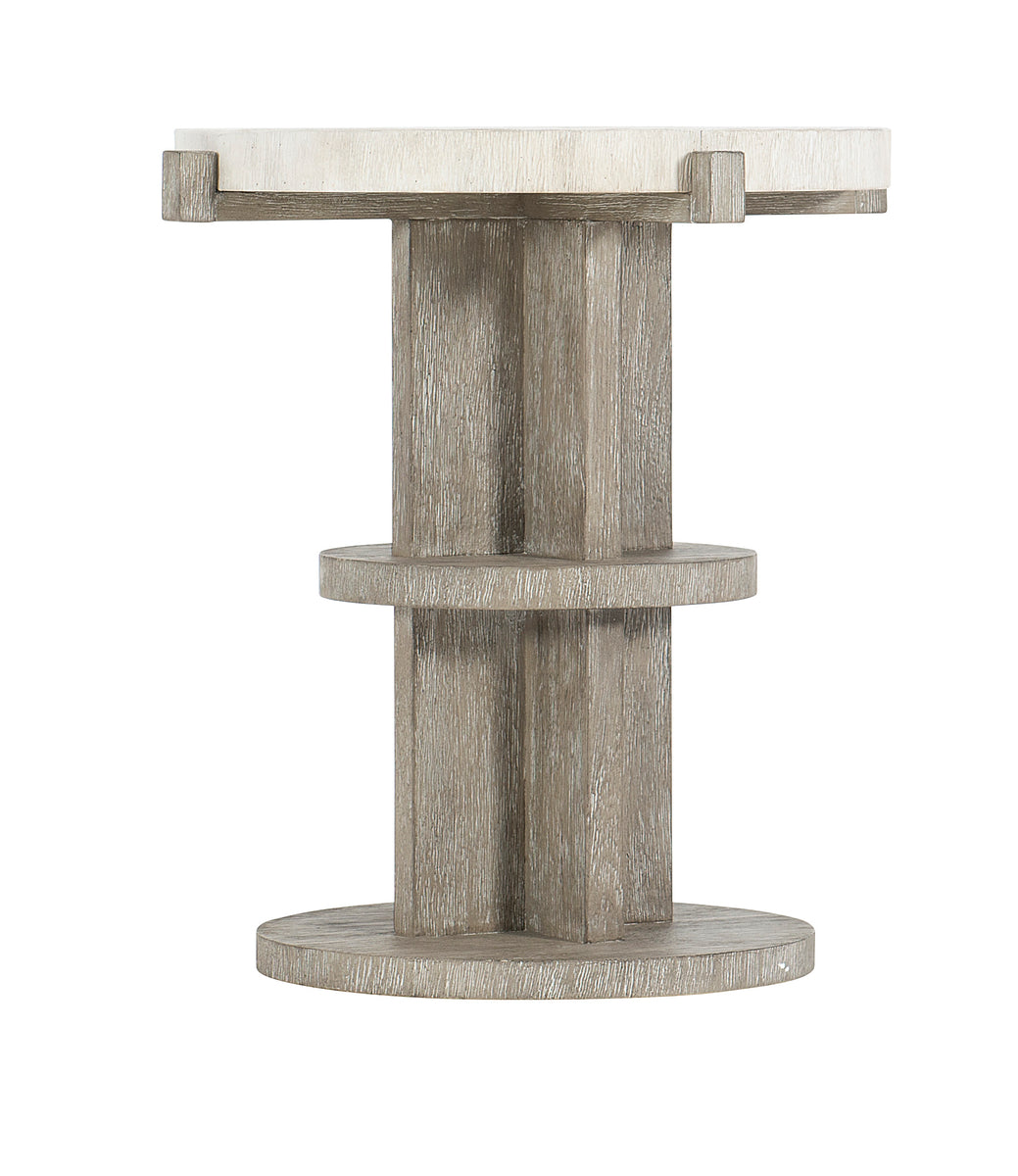 Bernhardt Furniture Foundations Side Table in Light Shale
