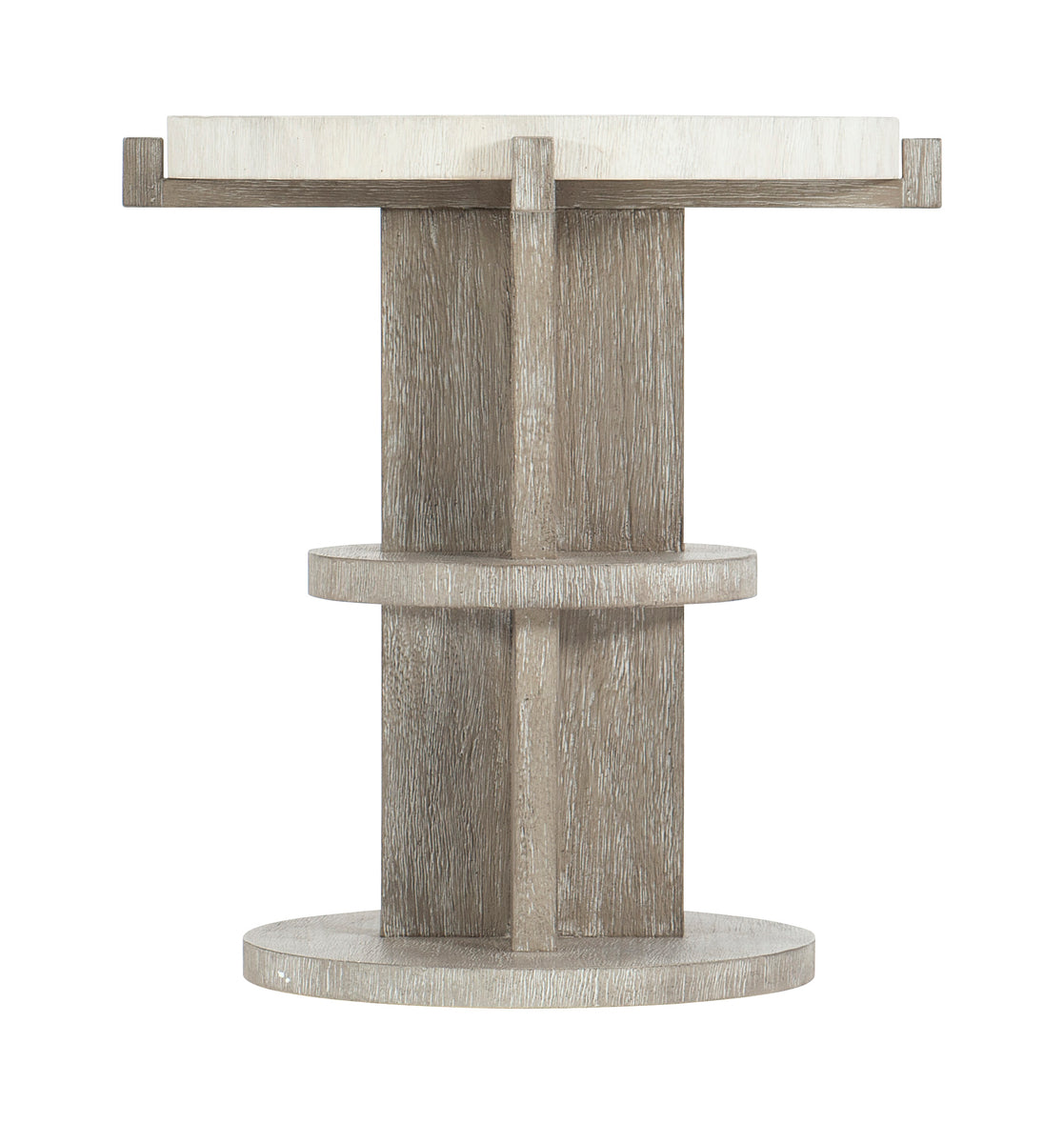 Bernhardt Furniture Foundations Side Table in Light Shale