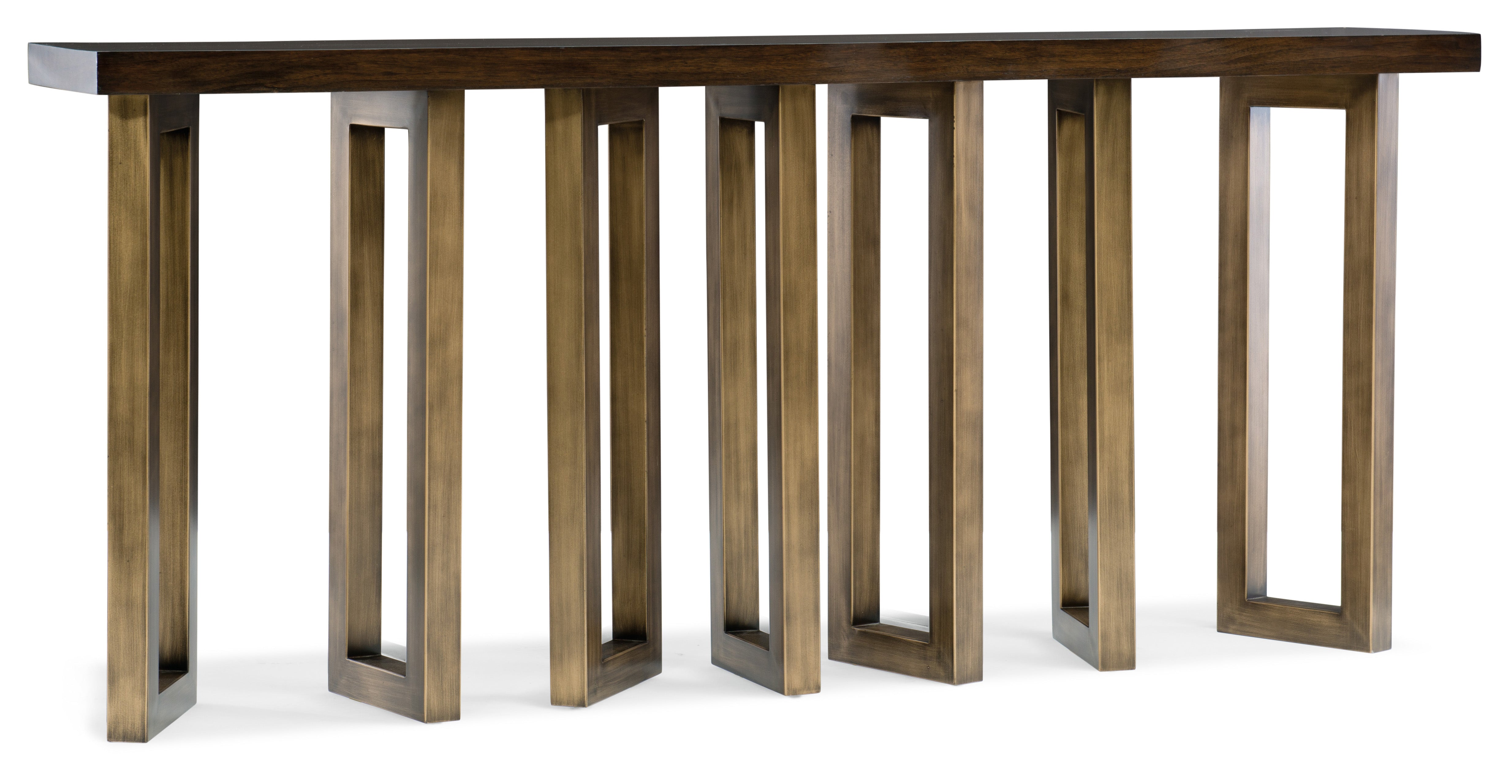 Hooker Furniture Melange Connelly Hall Console in Dark Wood