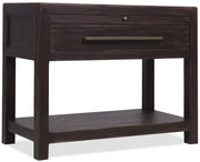Hooker Furniture Driftwood One-Drawer Nightstand with Stone