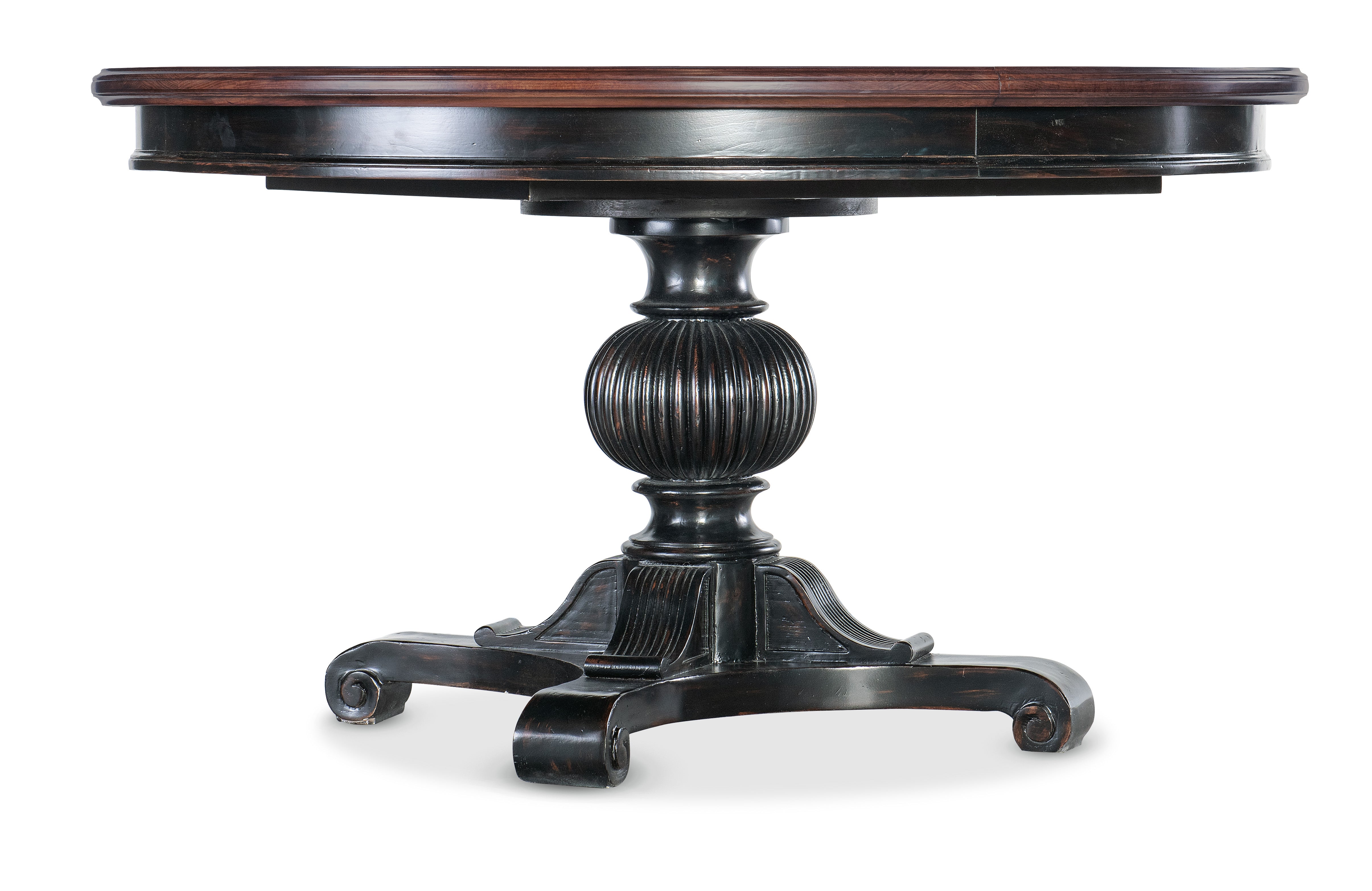 Hooker Furniture Charleston Round Pedestal Dining Table with 1-20in Leaf