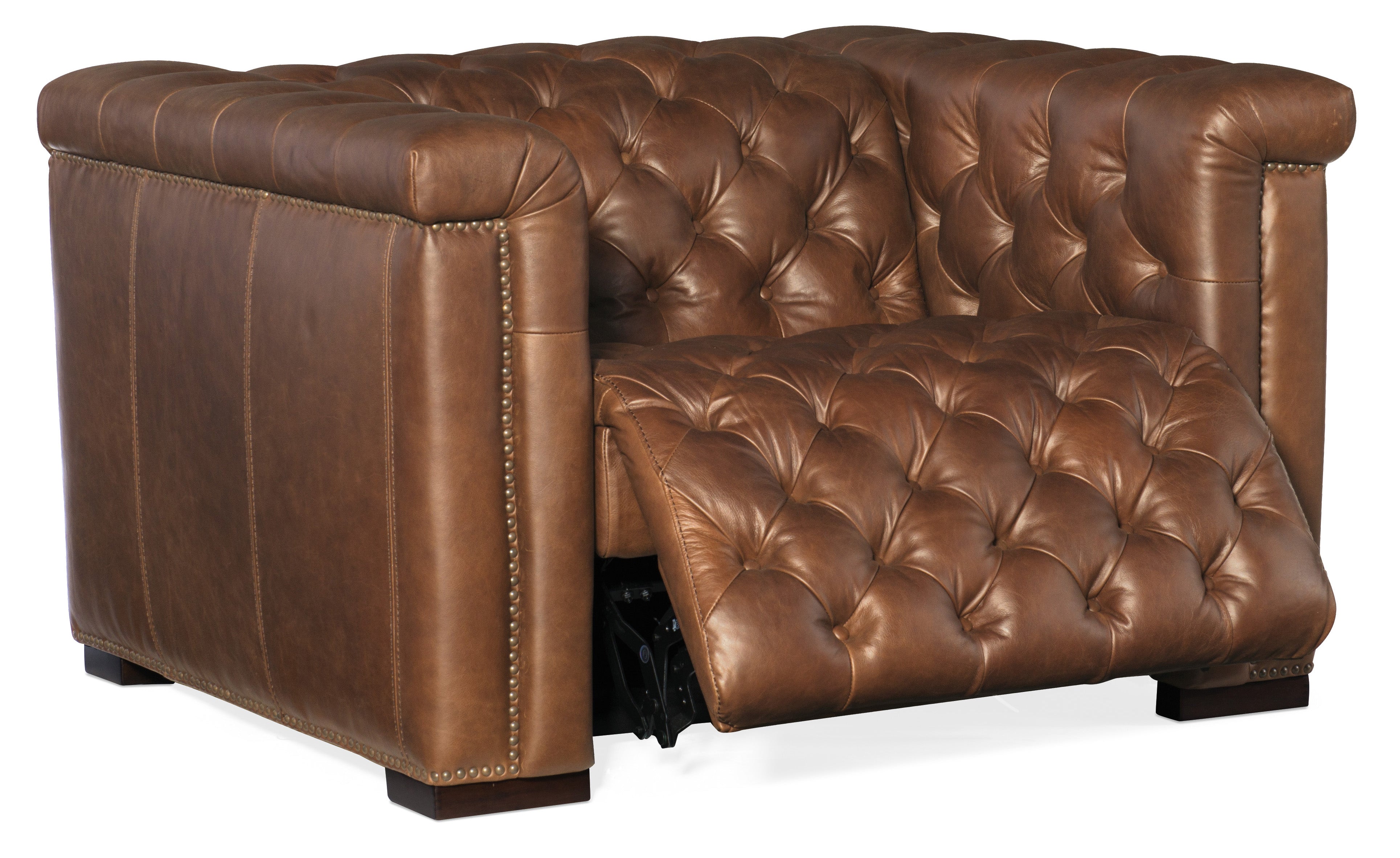 Hooker Furniture Savion Grandier Power Recliner with Power Headrest in Brown