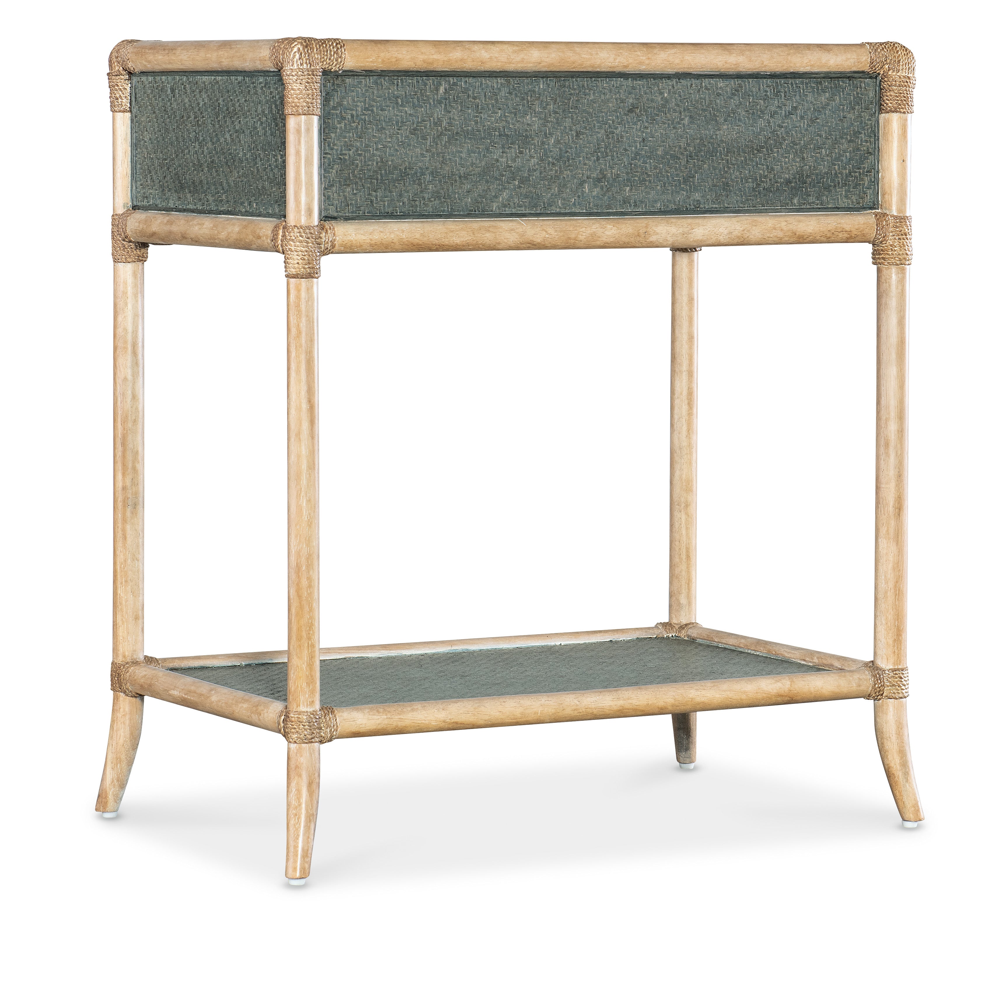 Hooker Furniture Retreat Pole Rattan Bedside Table