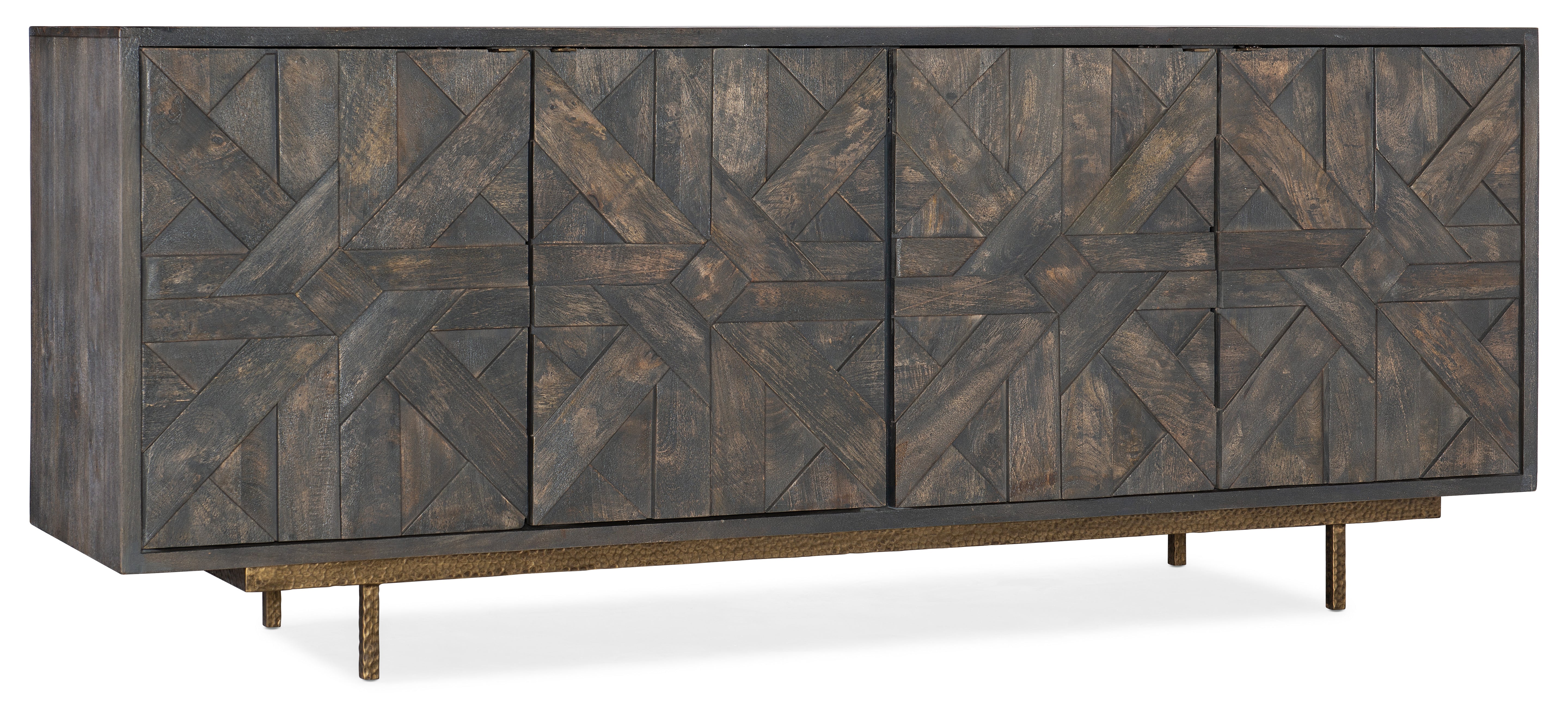 Hooker Furniture Commerce & Market Layers Credenza in Dark Brown