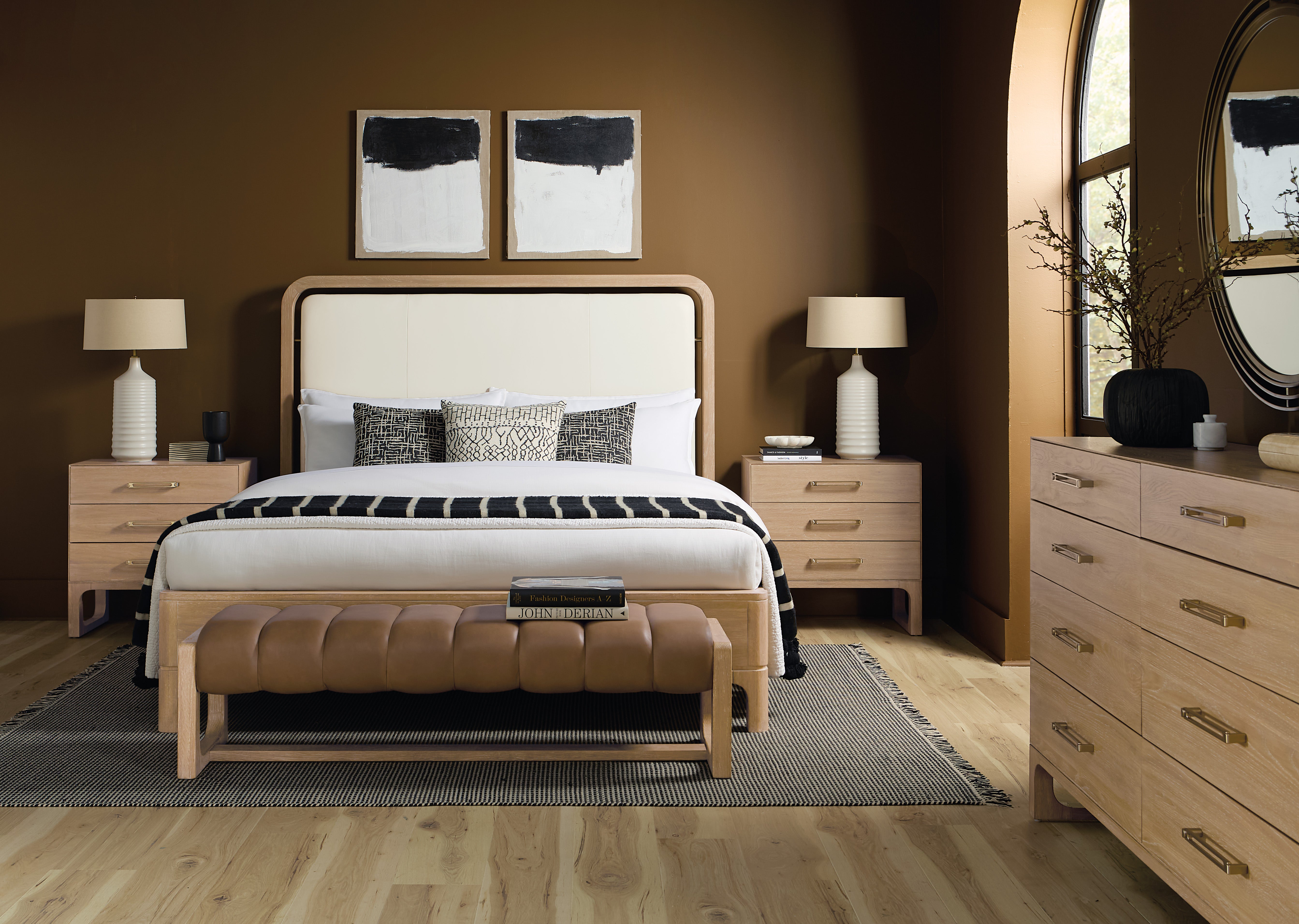 Hooker Furniture Banyon Bay Panel Bed in Beige
