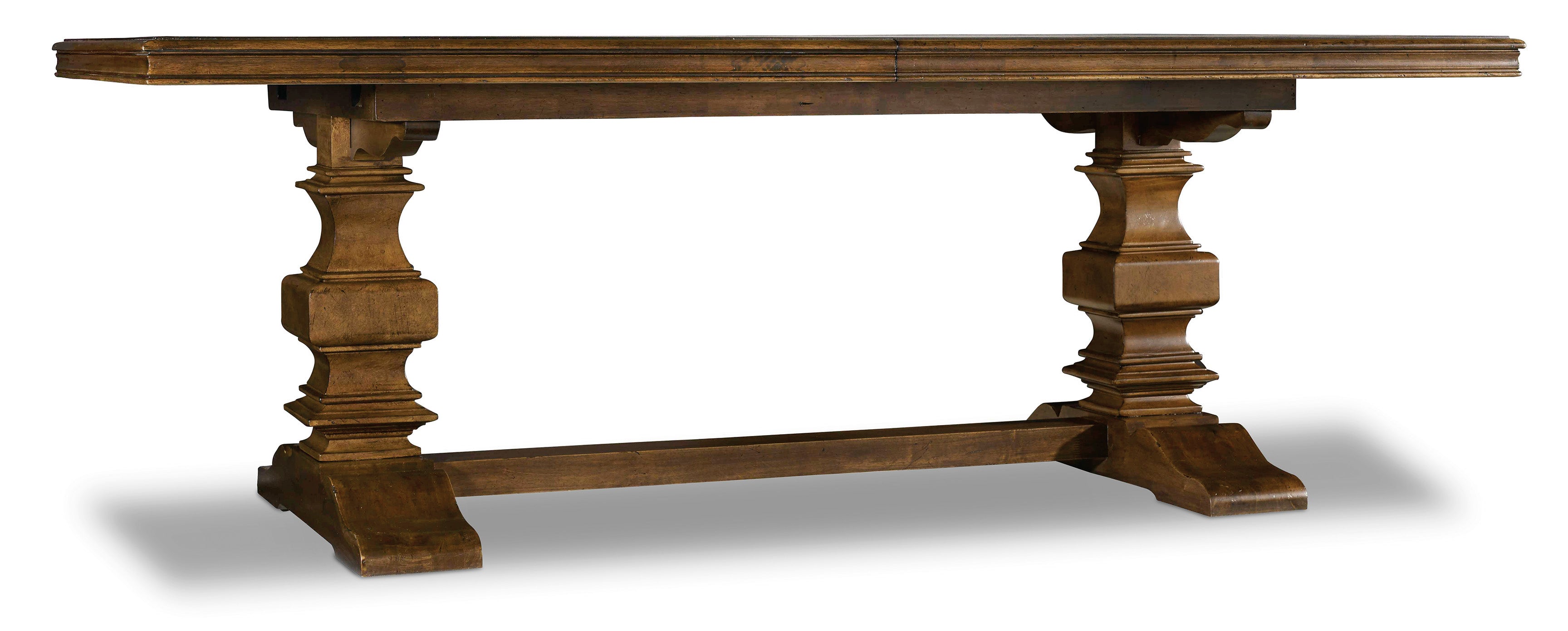 Hooker Furniture Archivist Trestle Table with 2-18in Leaves