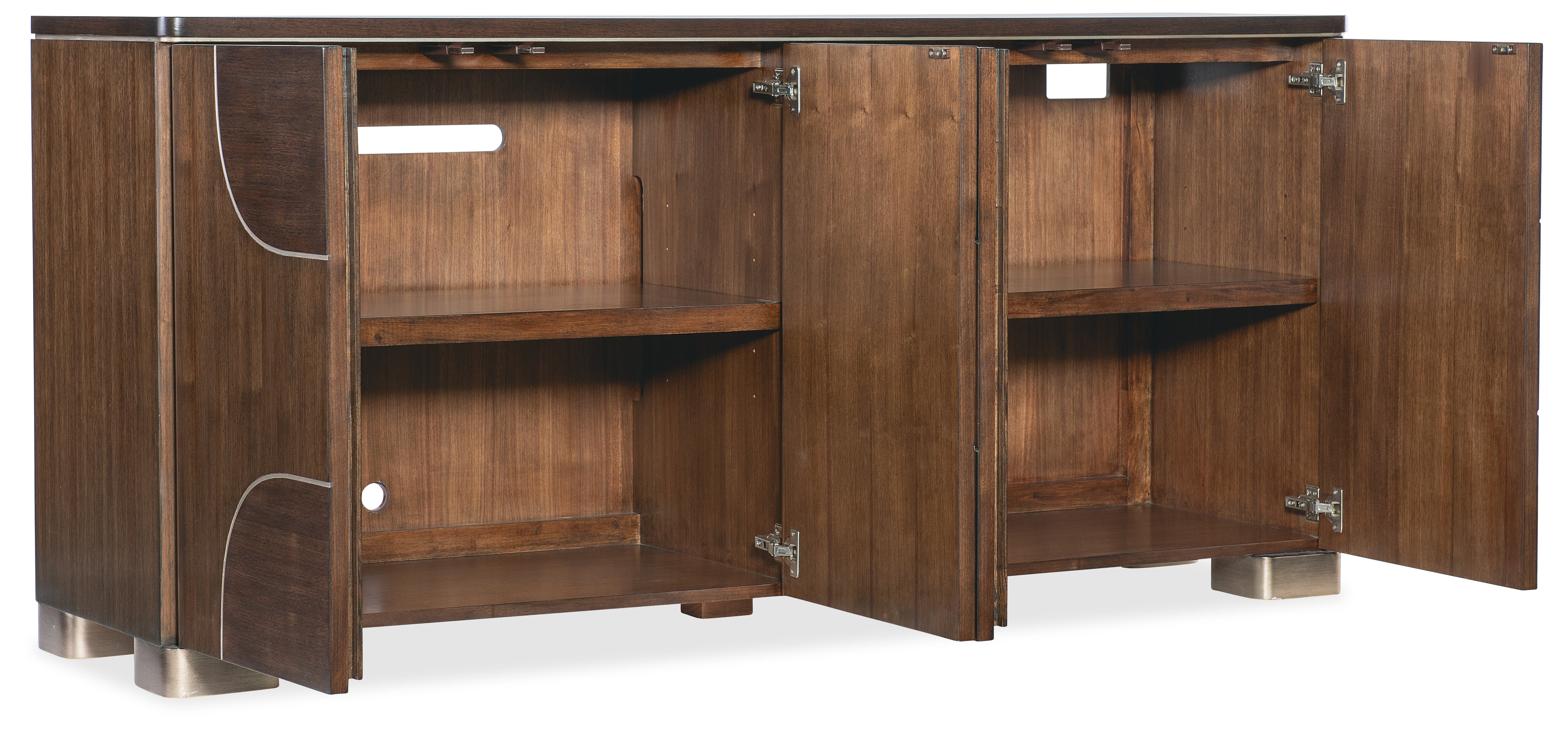 Hooker Furniture Melange Contours Credenza in Dark Wood