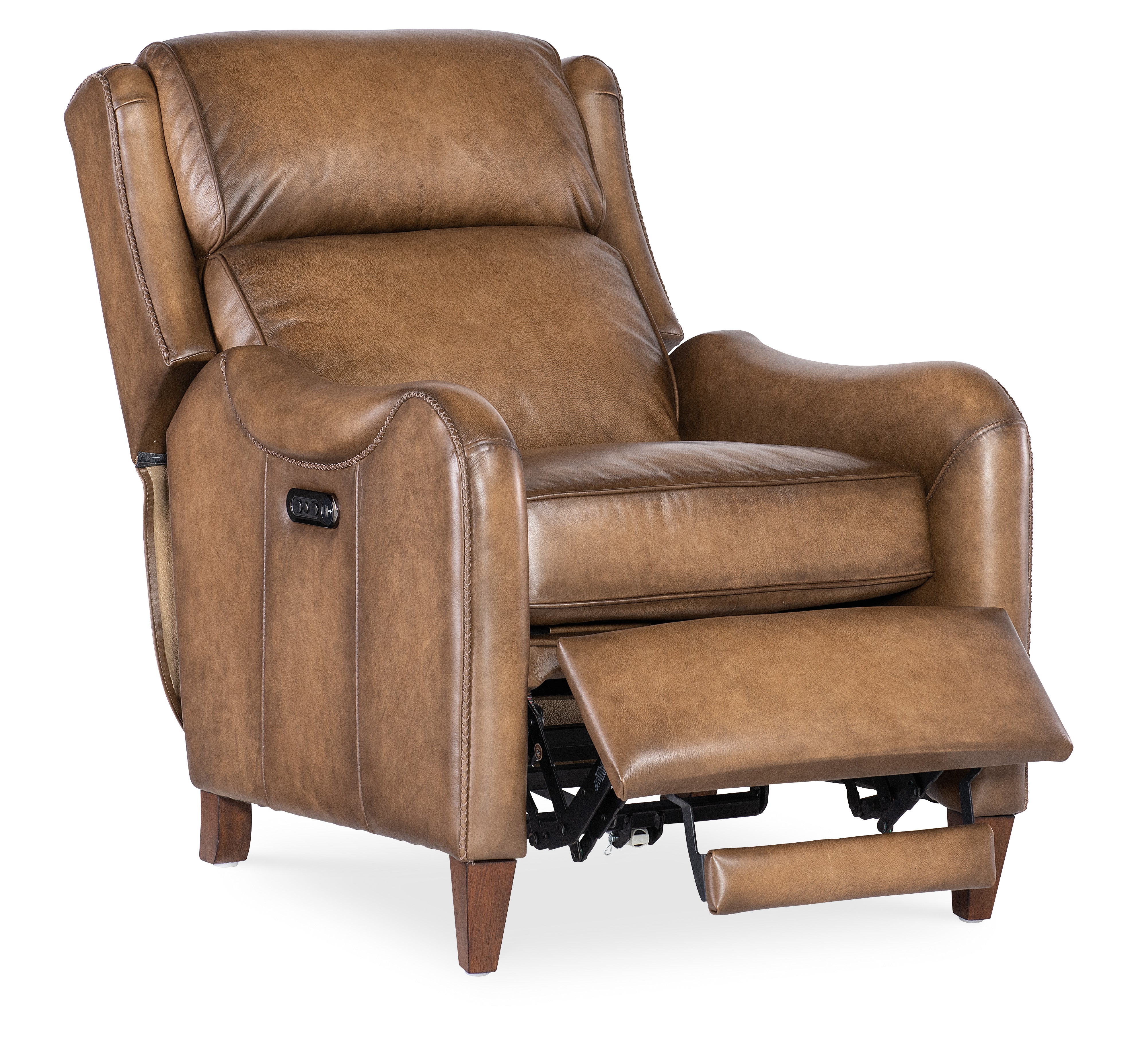 Hooker Furniture Carrington Power Recliner w/Power Headrest in Brown