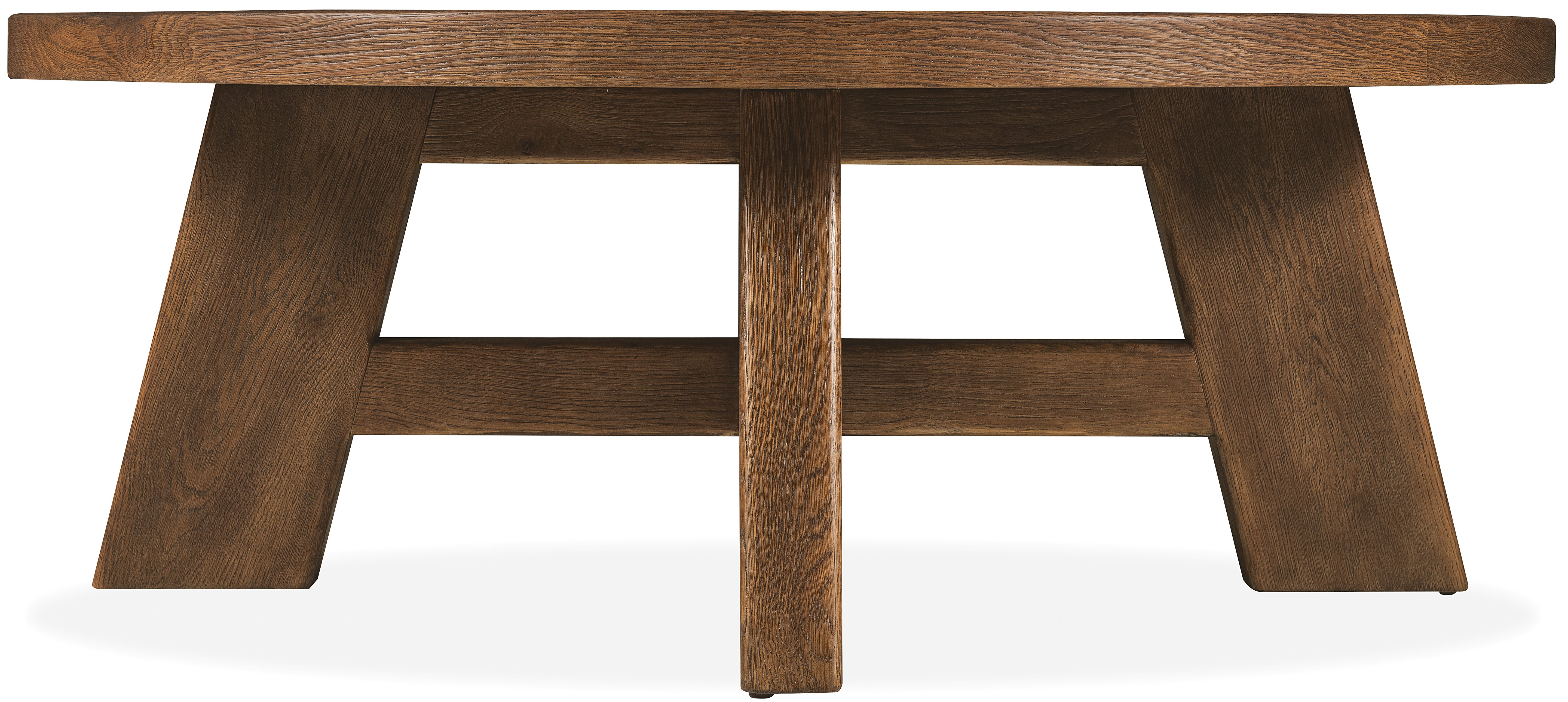 Hooker Furniture Driftwood Round Cocktail Table in Medium Wood