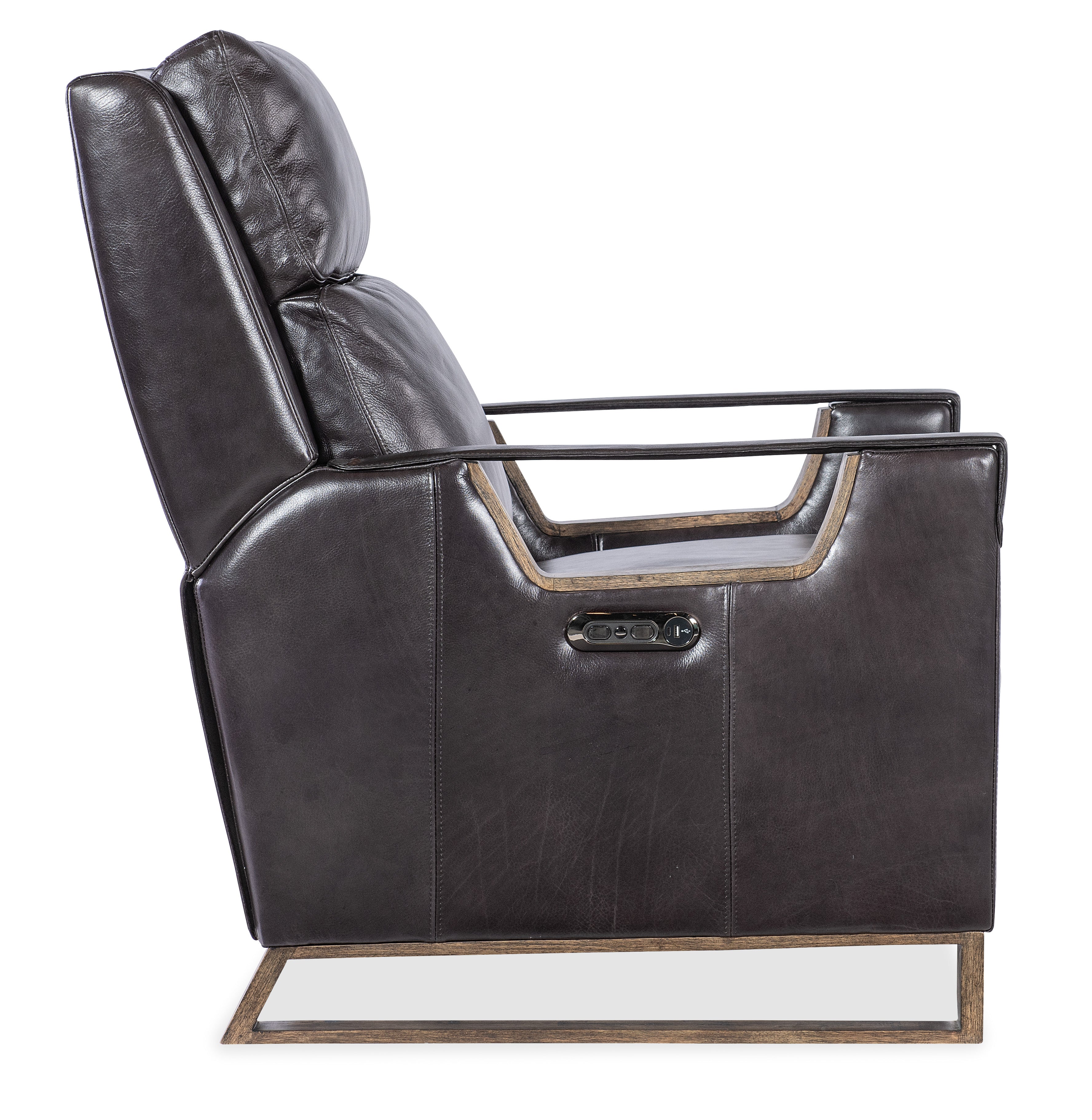 Hooker Furniture Relic Power Recliner w/Power Headrest in Black