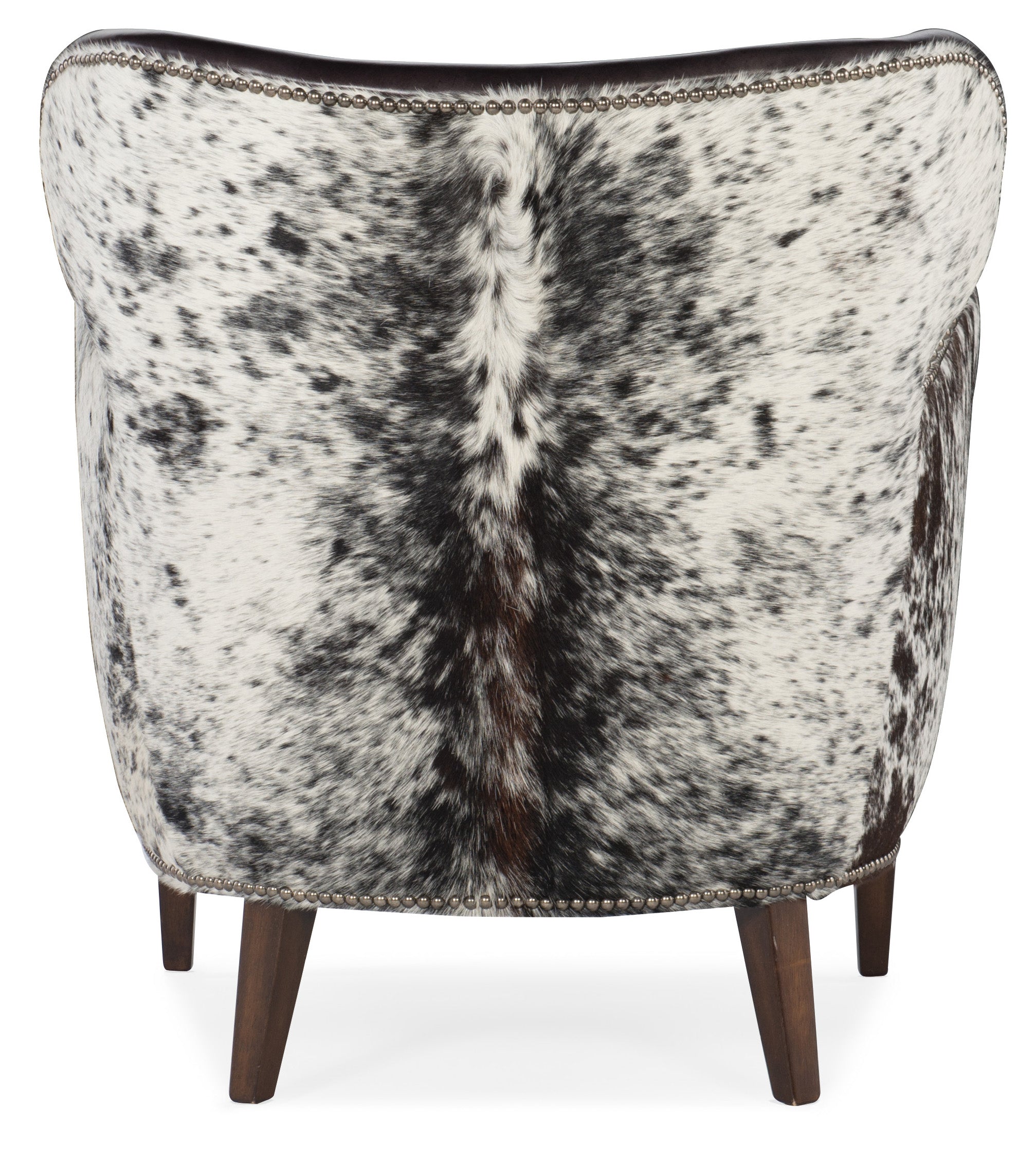 Hooker Furniture Kato leather Club Chair with Salt Pepper HOH in Dark Brown
