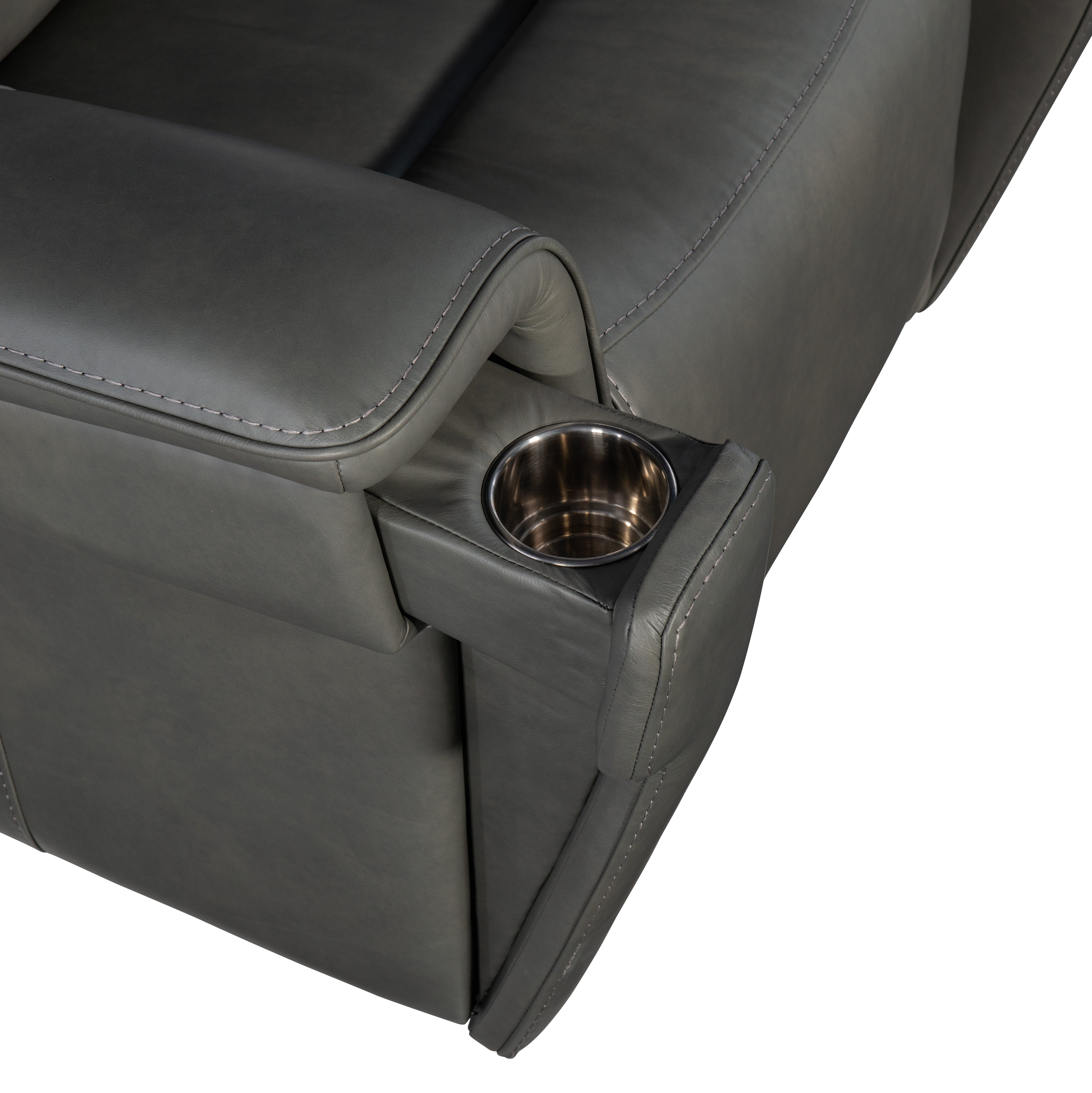 Hooker Furniture Lyra Zero Gravity Power Recliner with Power Headrest and Lumbar in Medium Gray