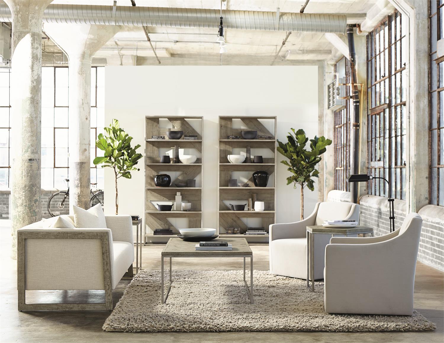 Bernhardt Furniture Highland Park Polk Etagere in Morel