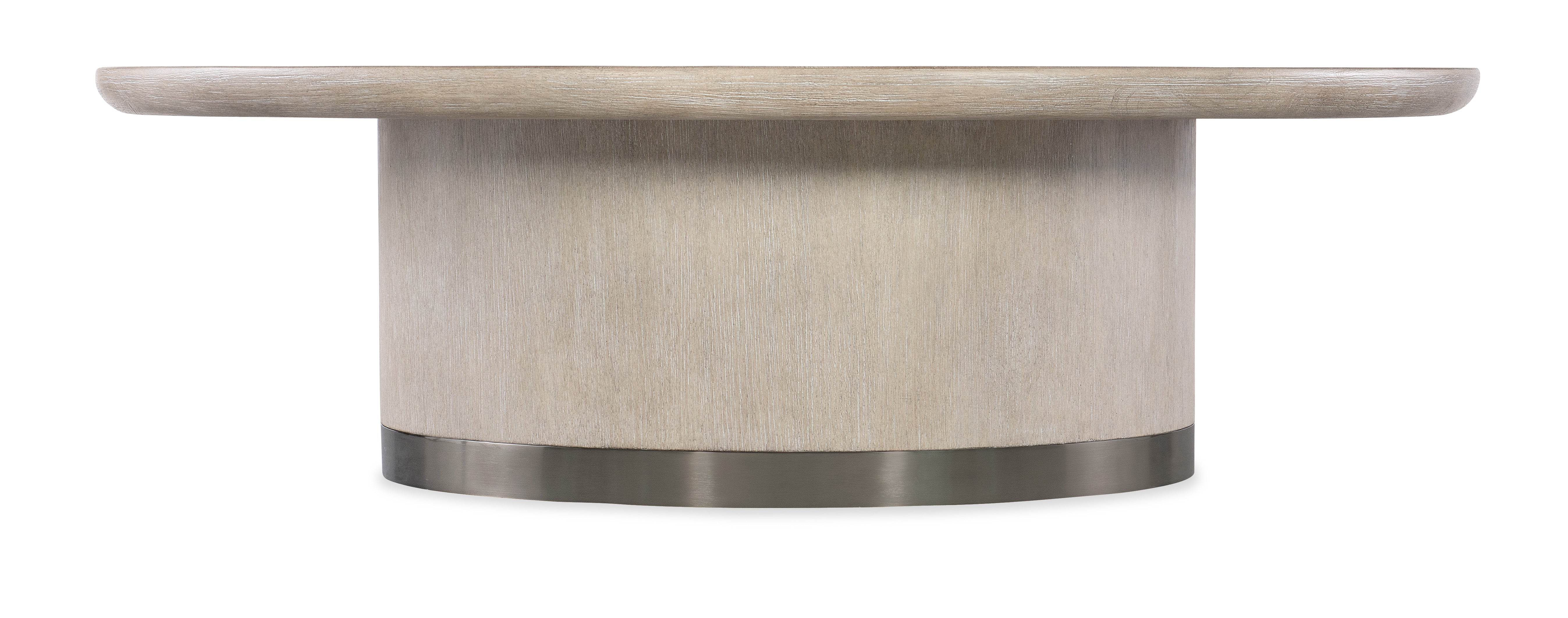 Hooker Furniture Modern Mood Round Cocktail Table in Light Brown