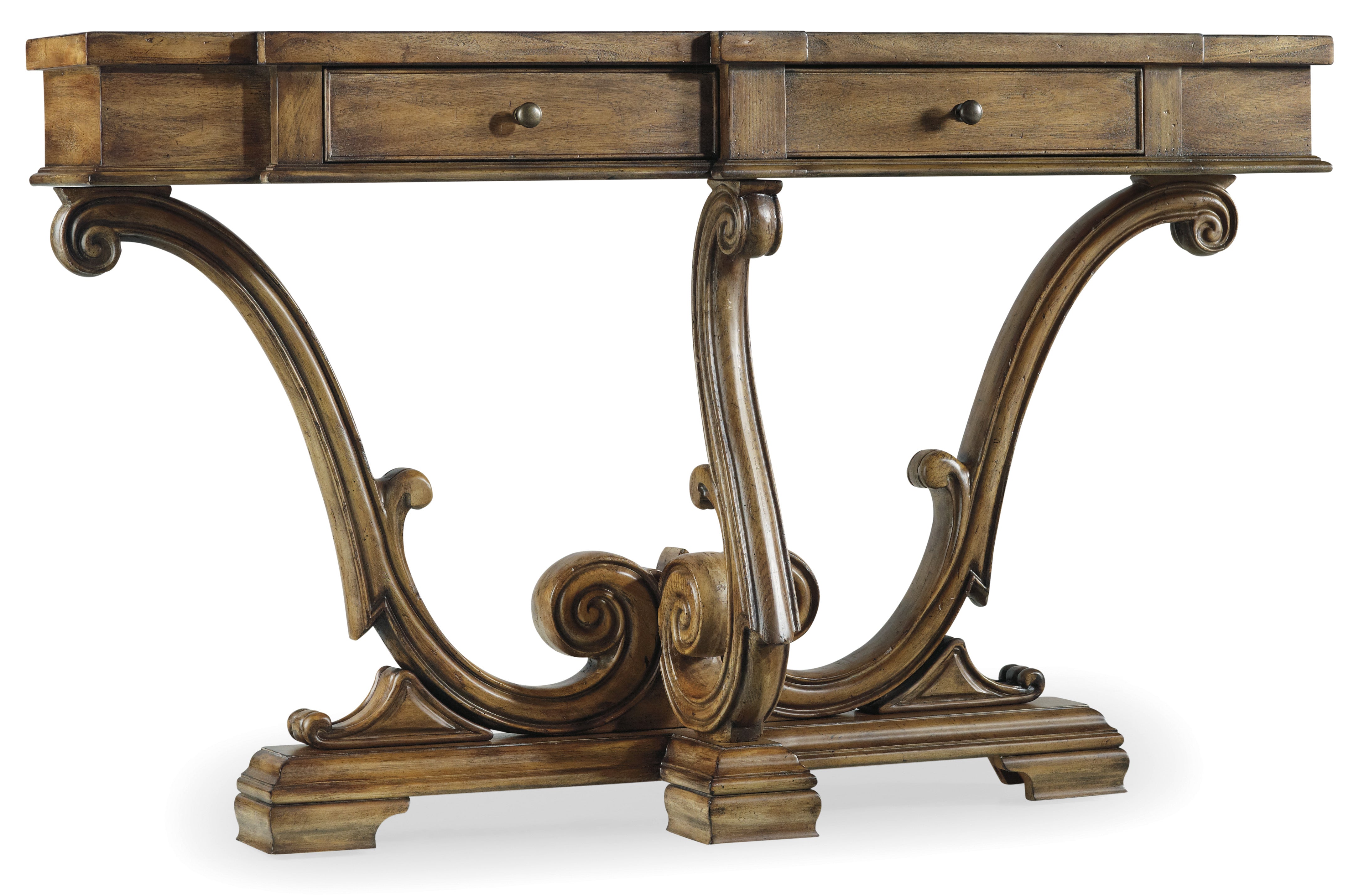 Hooker Furniture Sanctuary Thin Console-Amber Sands in Medium Brown