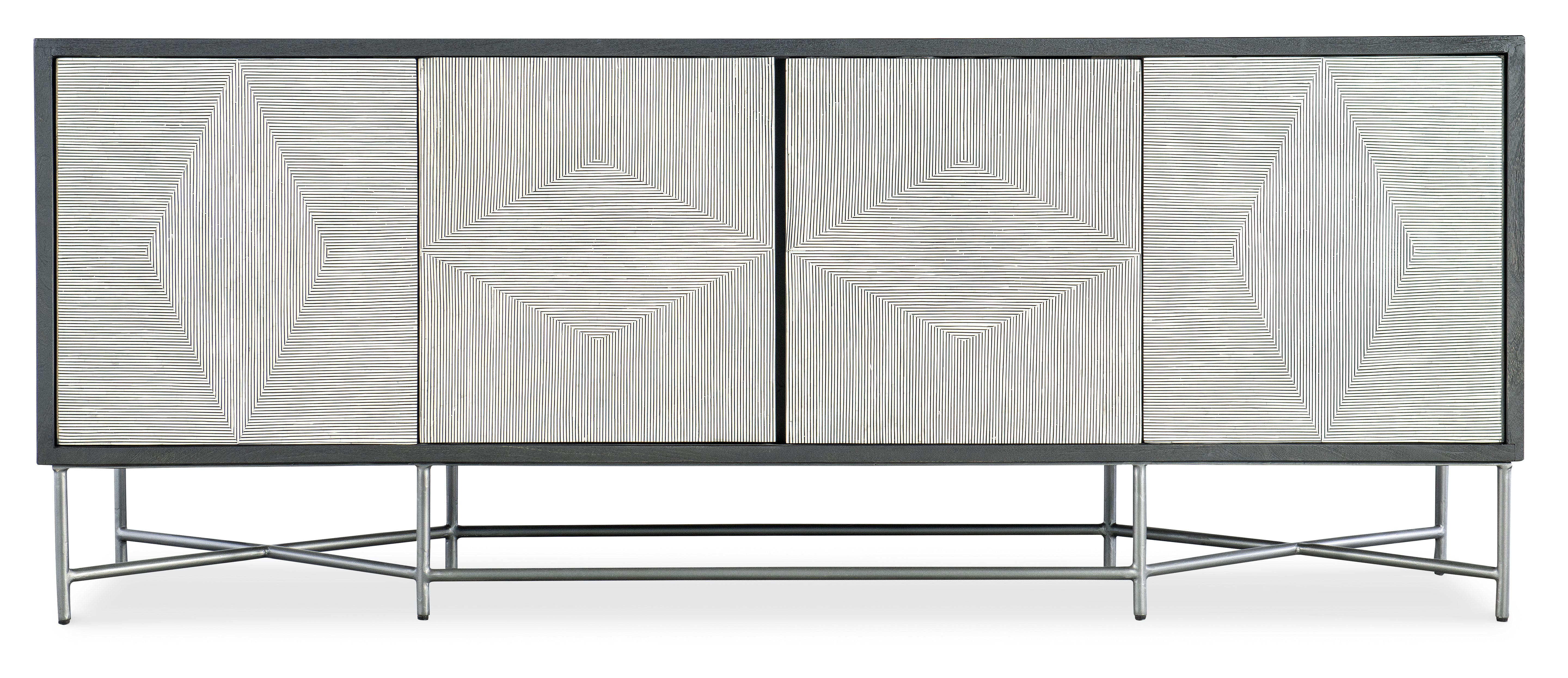 Hooker Furniture Commerce & Market Fine Lines Credenza in White