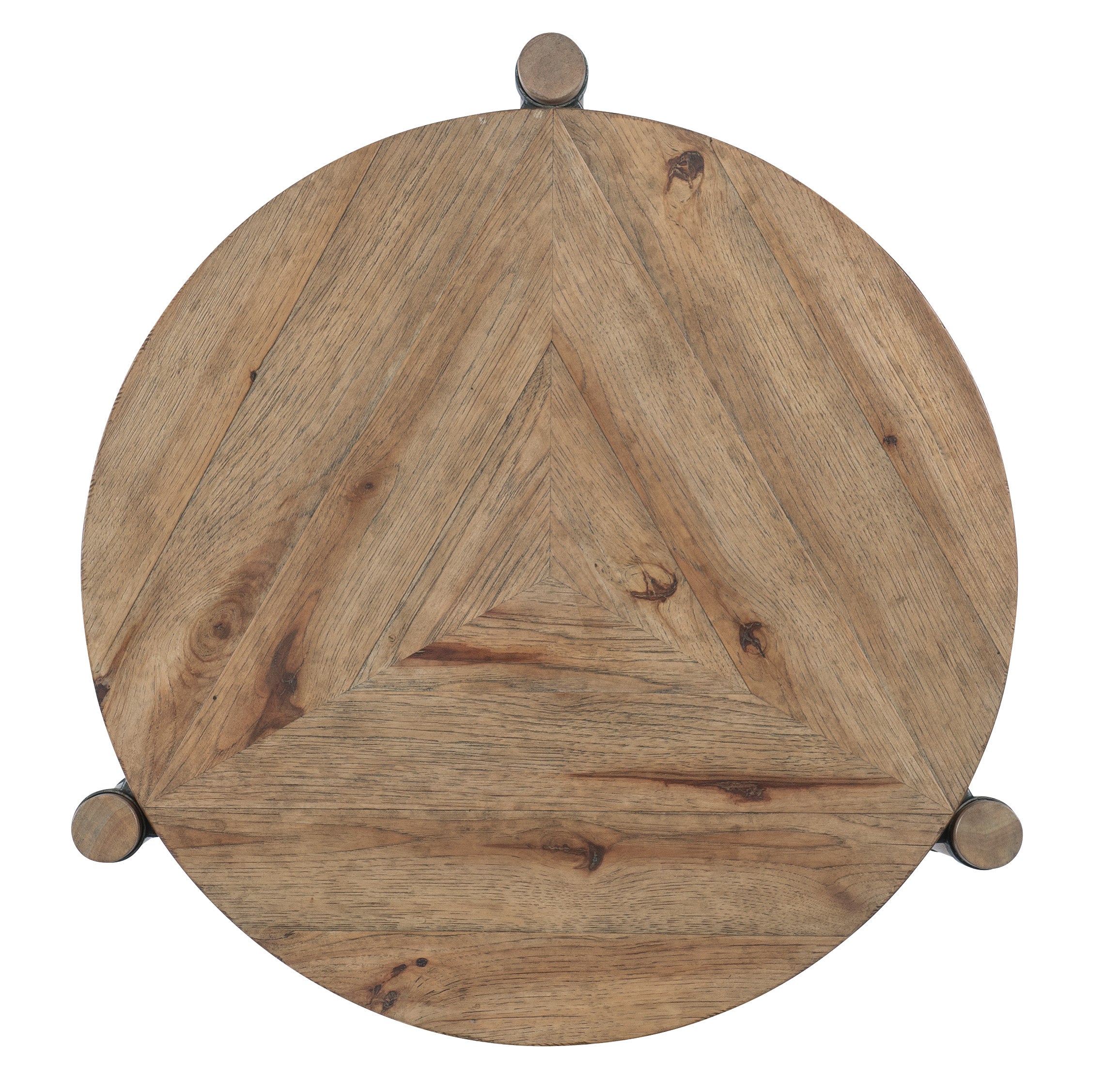 Hooker Furniture Vineyard Row Round End Table in Light Wood