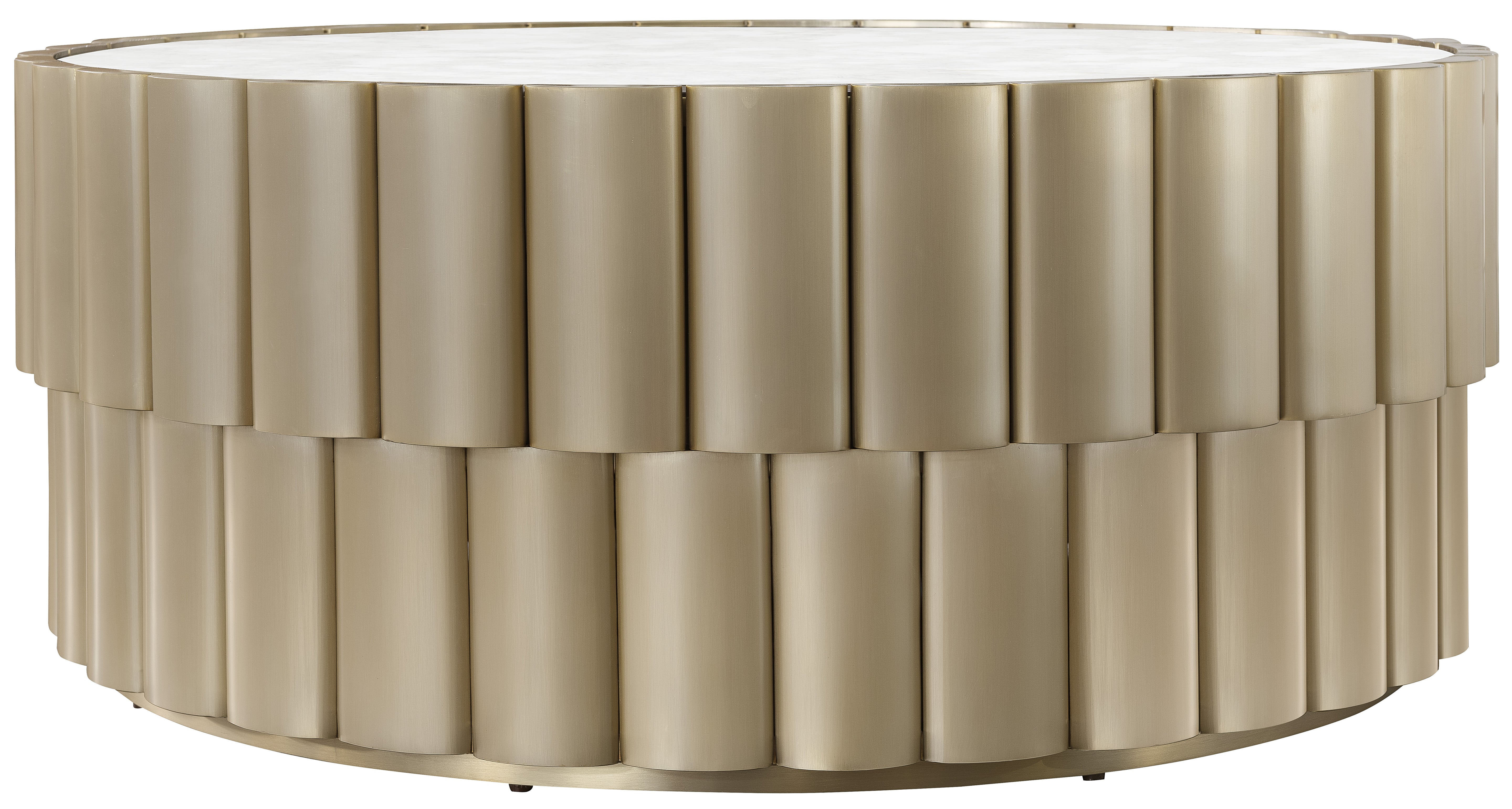Hooker Furniture Melange Time Flies Cocktail Table in Golds