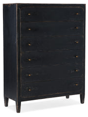Hooker Furniture Ciao Bella Six-Drawer Chest- Black