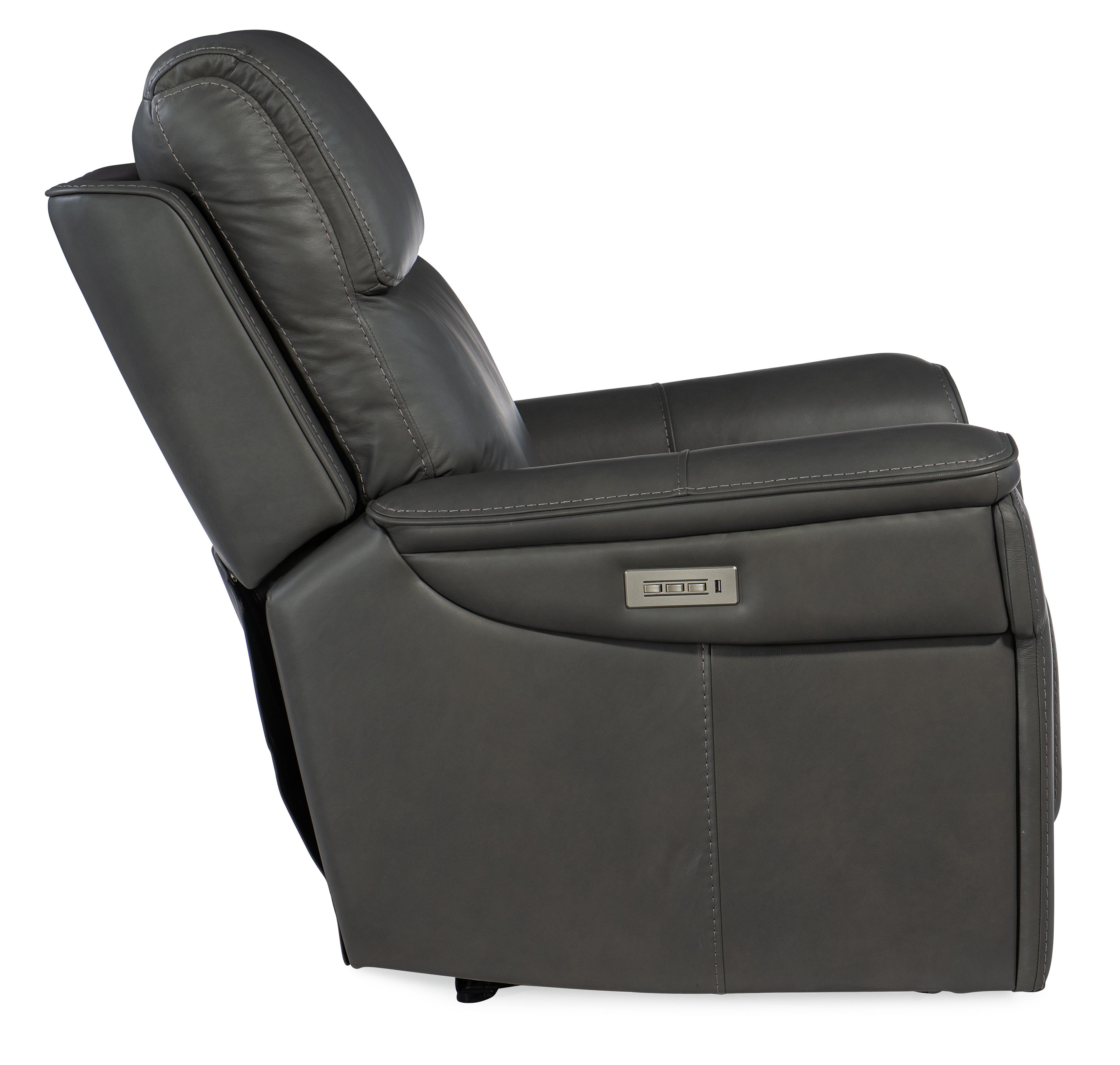 Hooker Furniture Lyra Zero Gravity Power Recliner with Power Headrest and Lumbar in Medium Gray