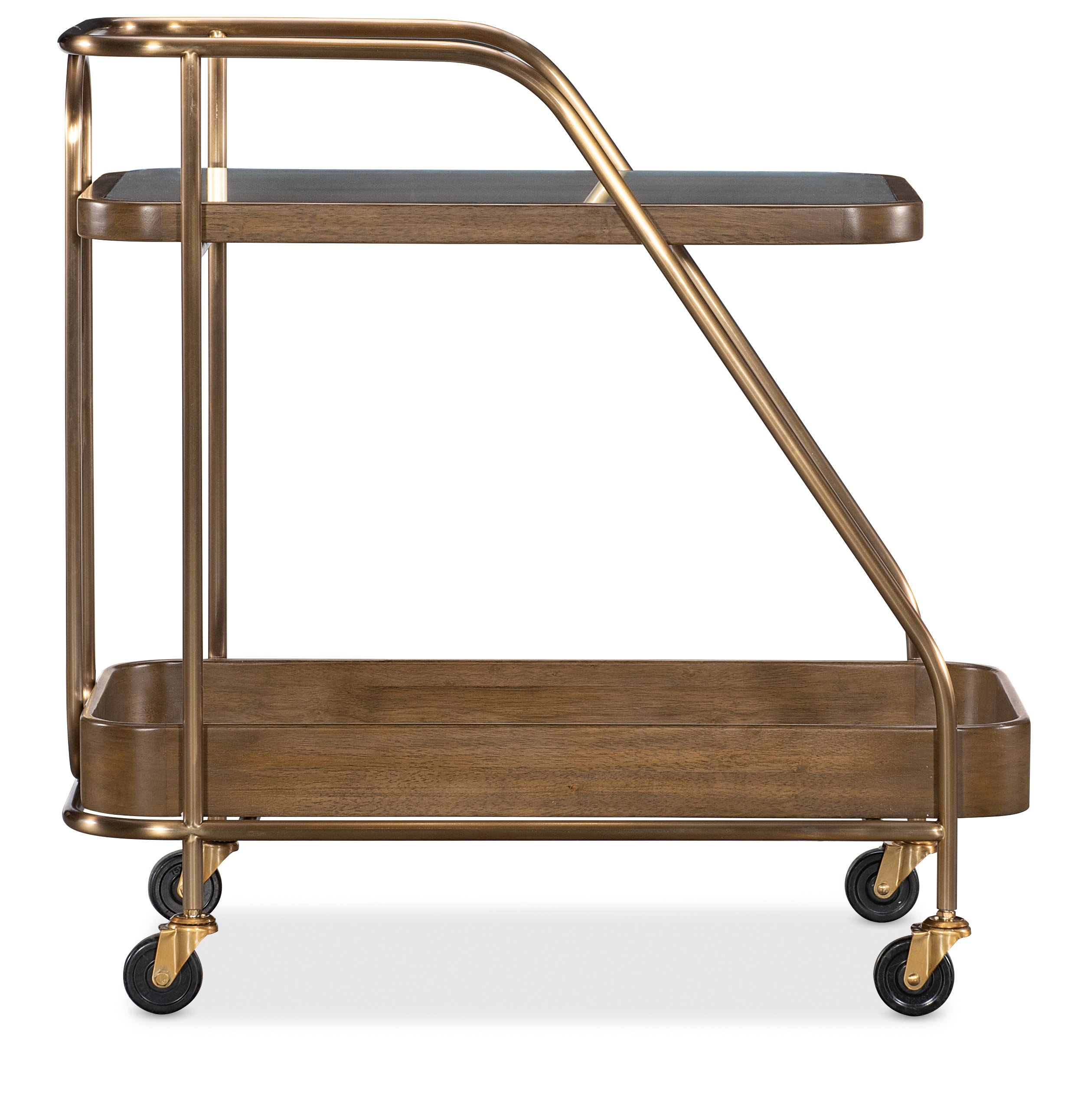 Hooker Furniture Commerce and Market Walnut Wine and Bar Cart