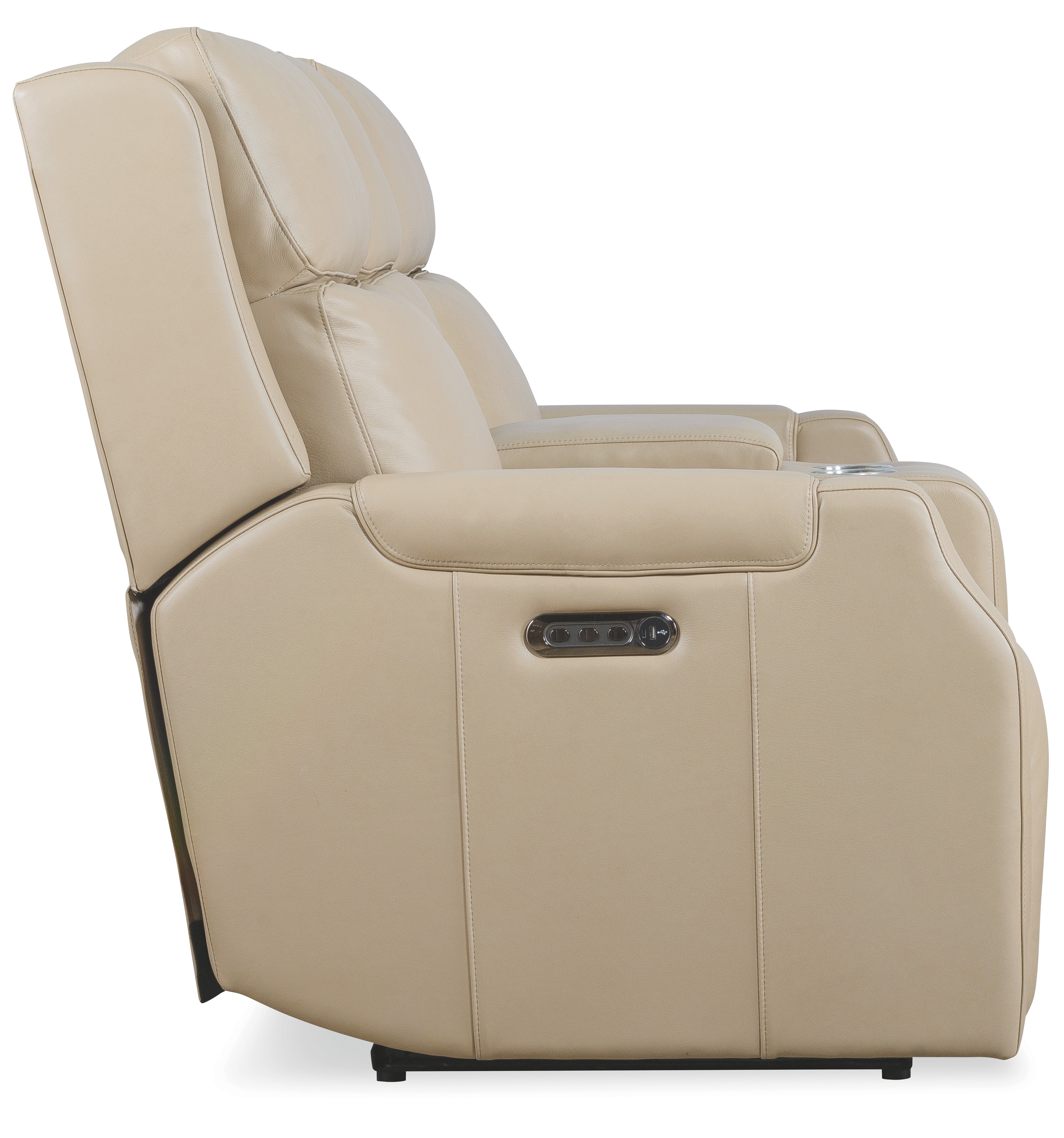 Hooker Furniture Nelson Zero Gravity Loveseat with Power Headrests and Lumbar in Beige