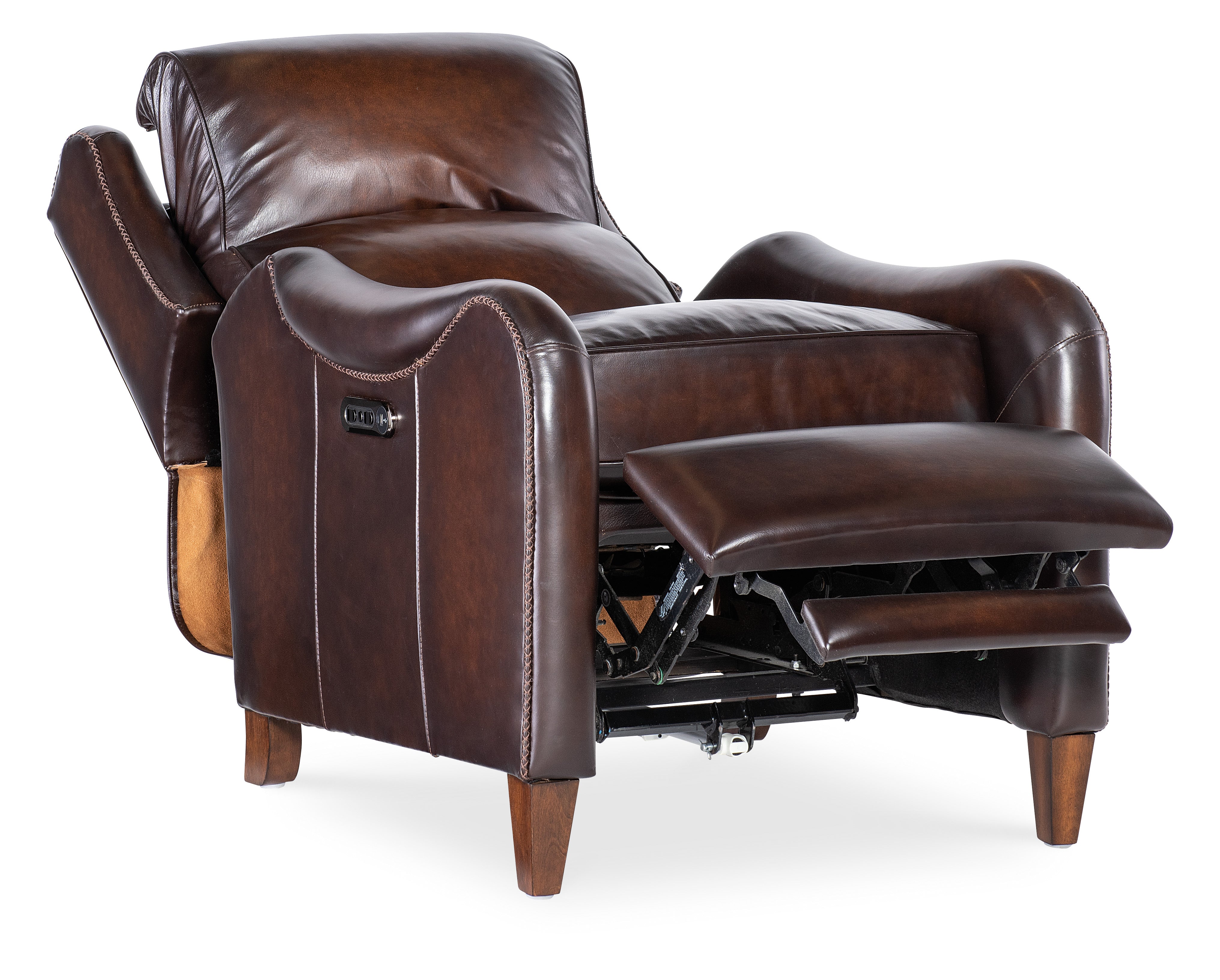 Hooker Furniture Carrington Power Recliner w/Power Headrest in Brown