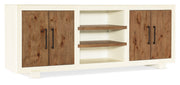 Hooker Furniture Big Sky Tahoe Entertainment Console in Whites/Creams/Beiges