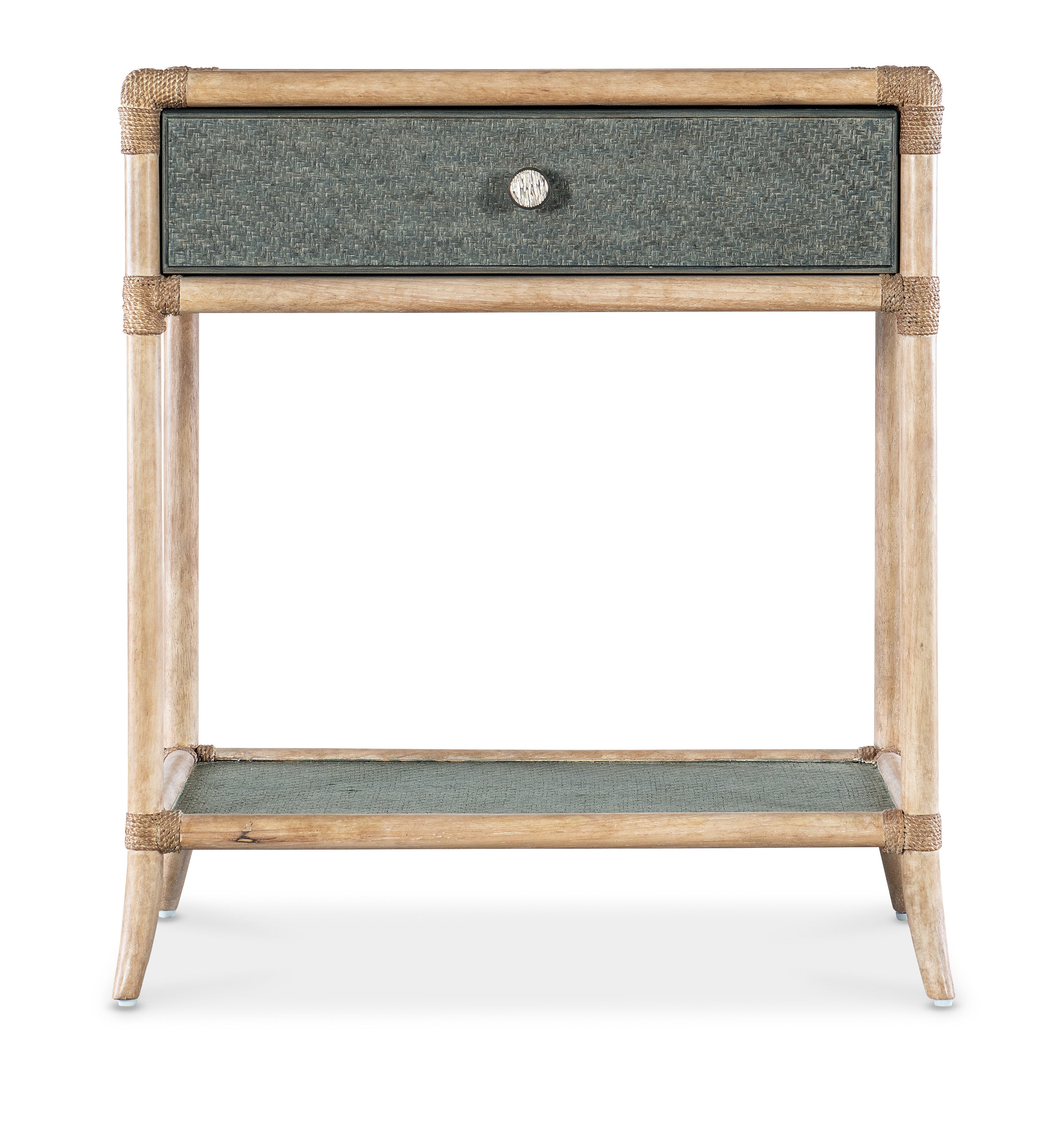Hooker Furniture Retreat Pole Rattan Bedside Table