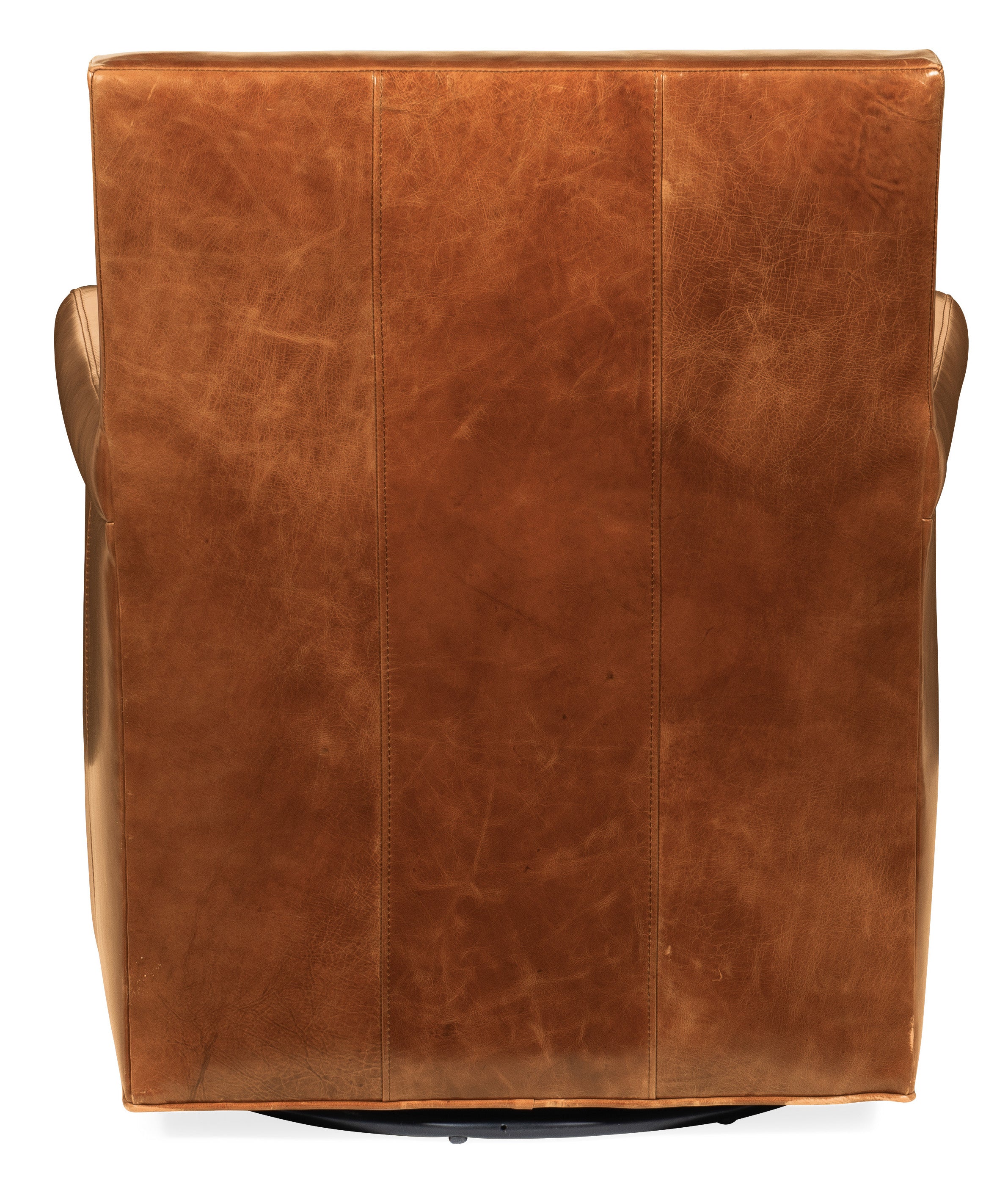 Hooker Furniture Jilian Swivel Club Chair in Light Brown