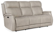 Hooker Furniture Rhea Zero Gravity Power Recline Sofa with Power Headrest in Grey