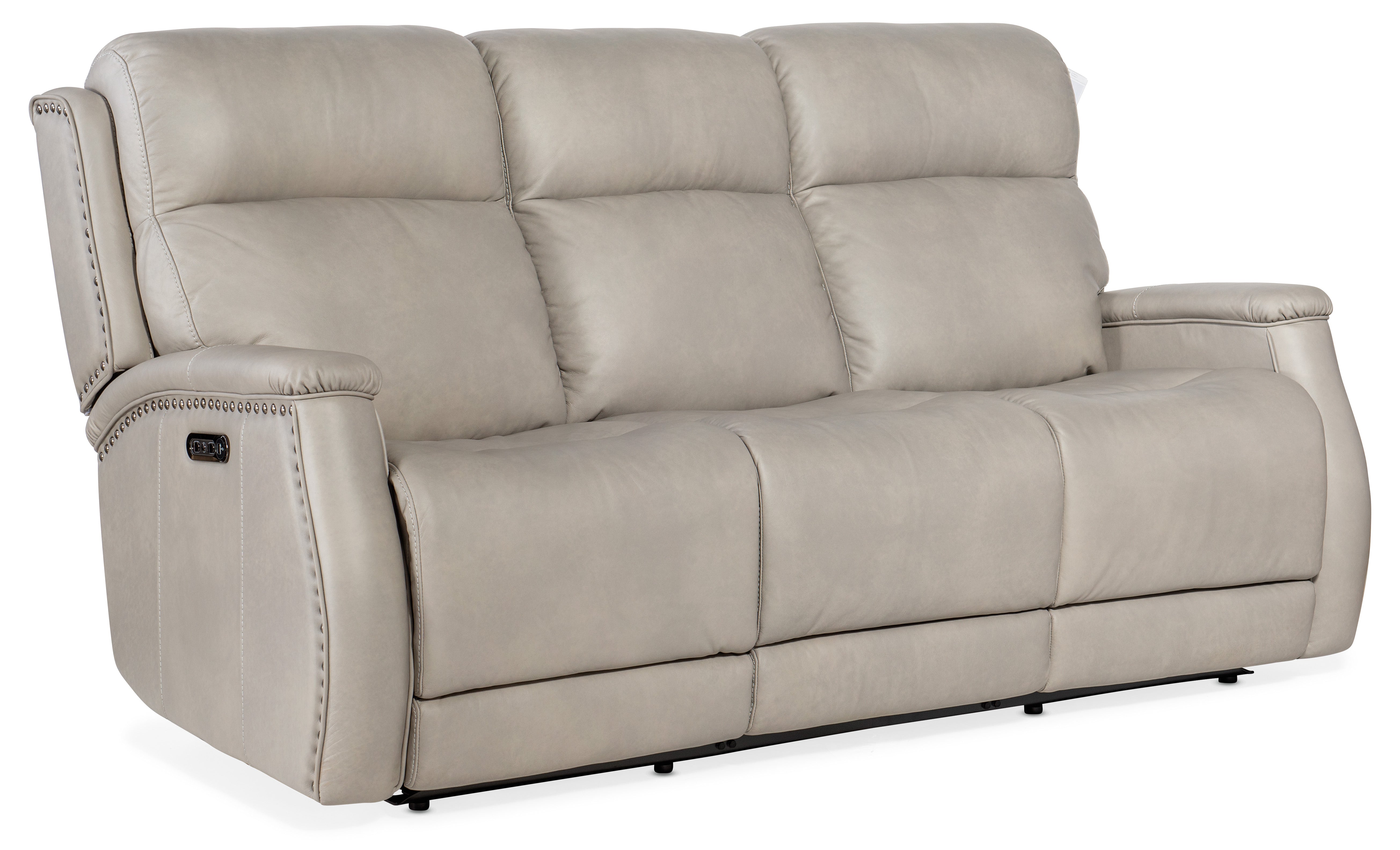 Hooker Furniture Rhea Zero Gravity Power Recline Sofa with Power Headrest in Grey