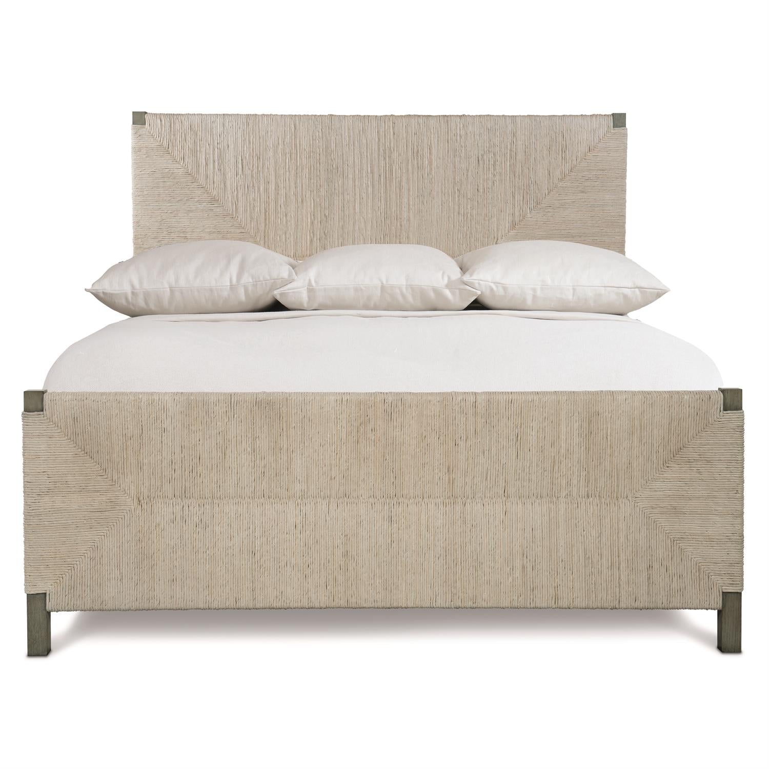Bernhardt Furniture Alannis Panel Bed in Rustic Grey