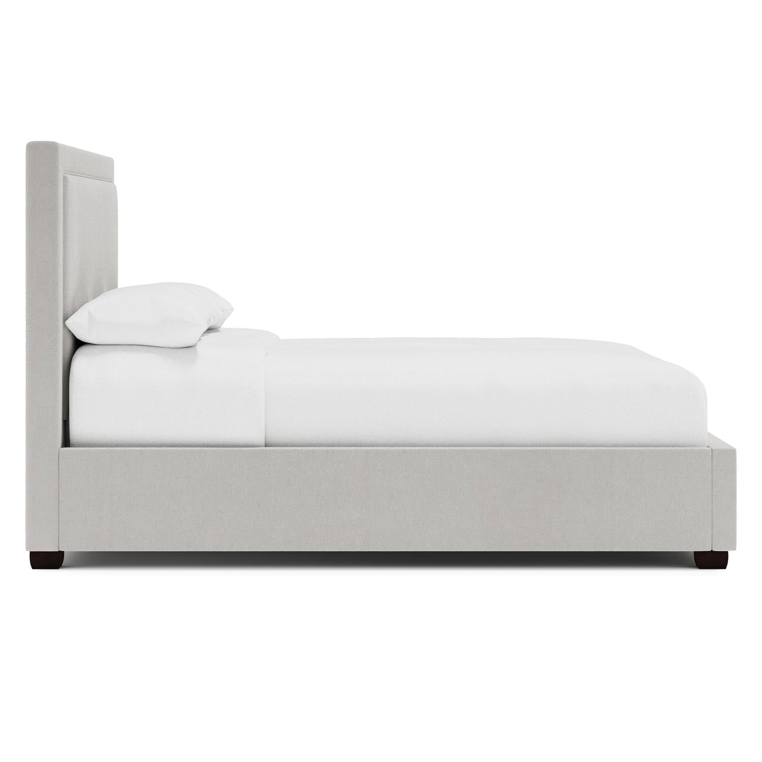 Bernhardt Furniture Morgan Fabric Panel Bed Twin in Espresso
