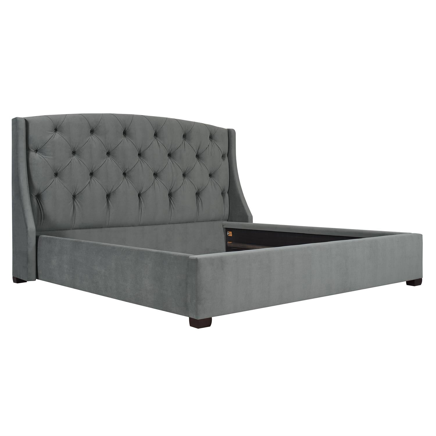 Bernhardt Furniture Jordan Fabric Shelter Bed in Espresso