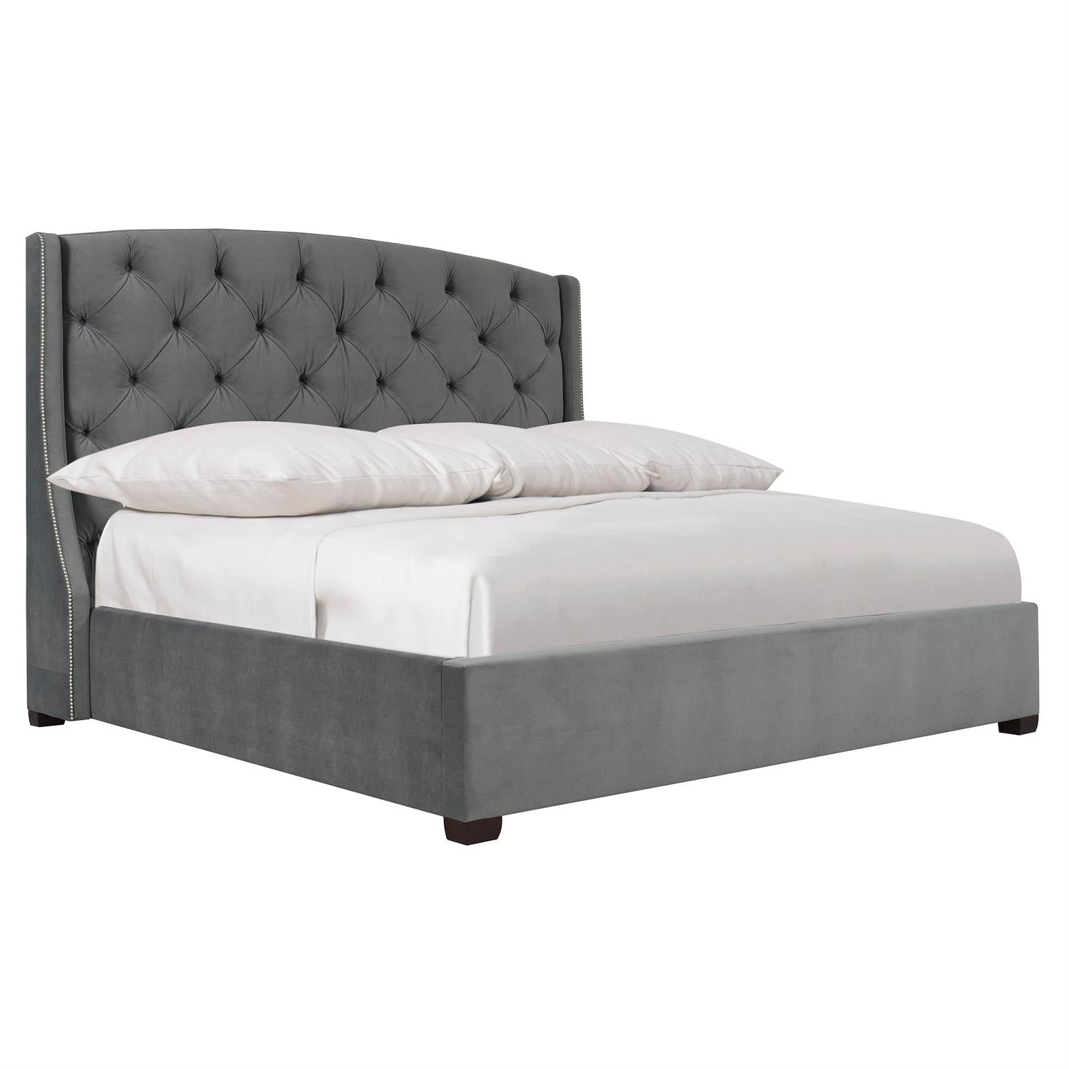 Bernhardt Furniture Jordan Fabric Shelter Bed in Espresso