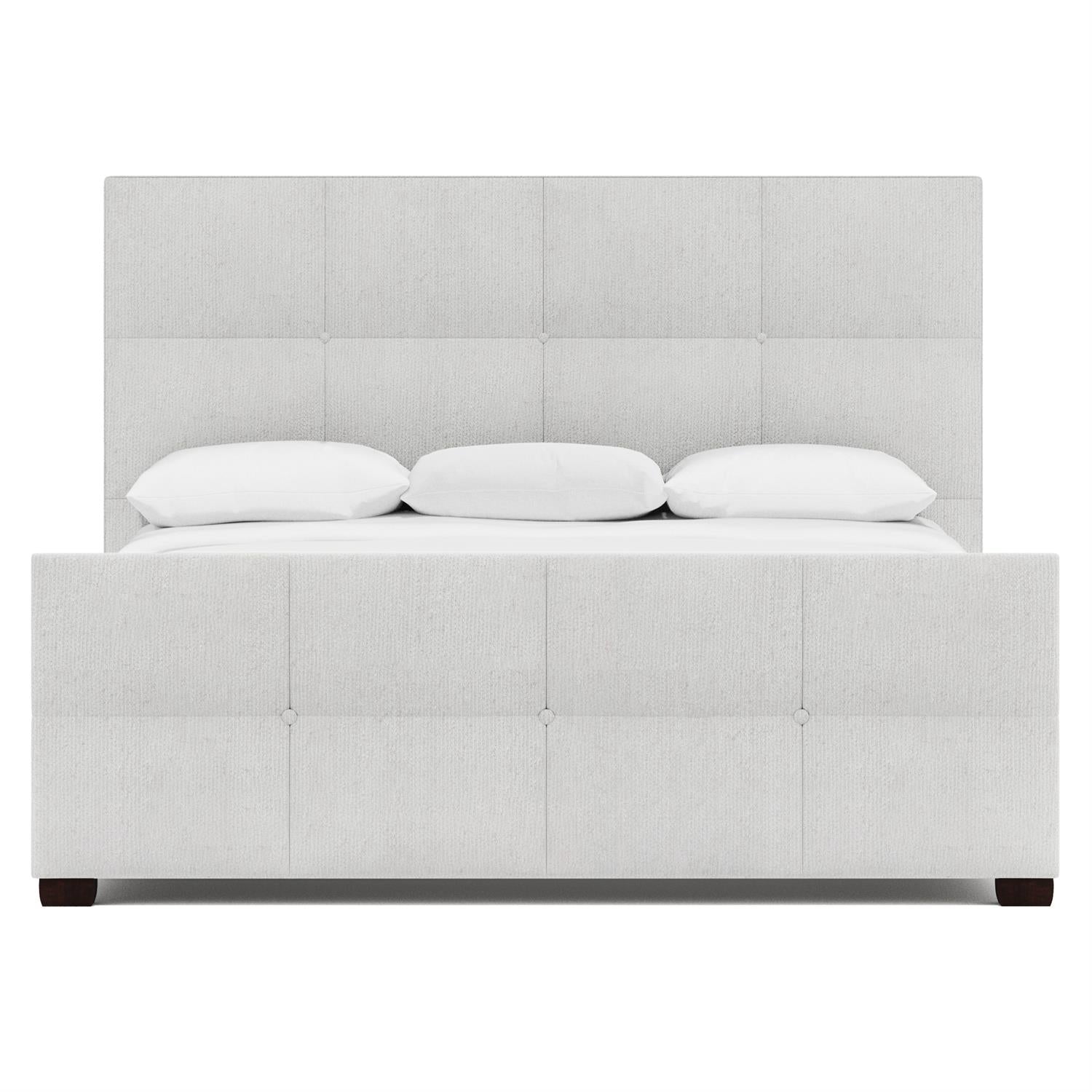 Bernhardt Furniture Derrick Fabric Panel Bed in Espresso