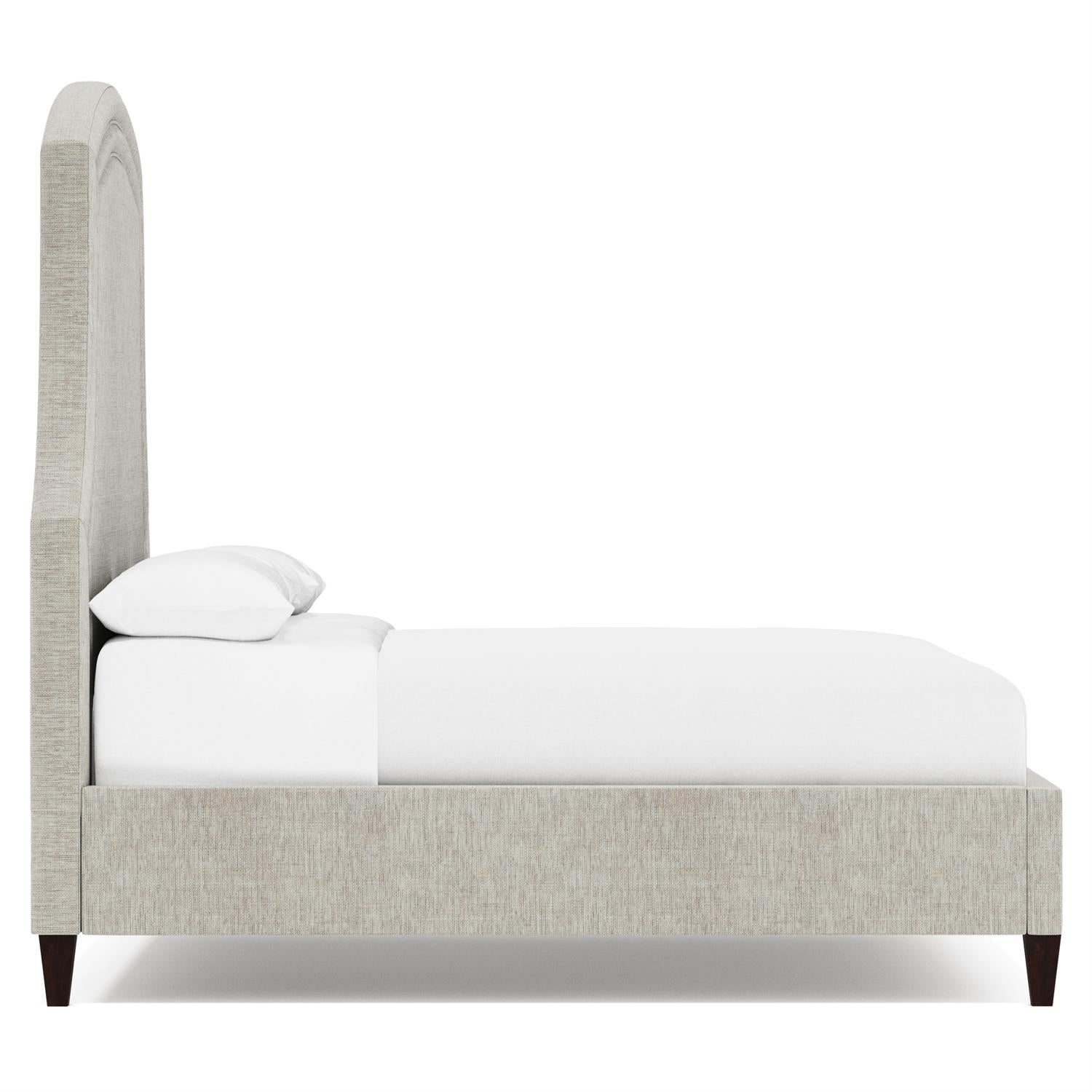 Bernhardt Furniture Bayford Fabric Panel Bed in Smoke