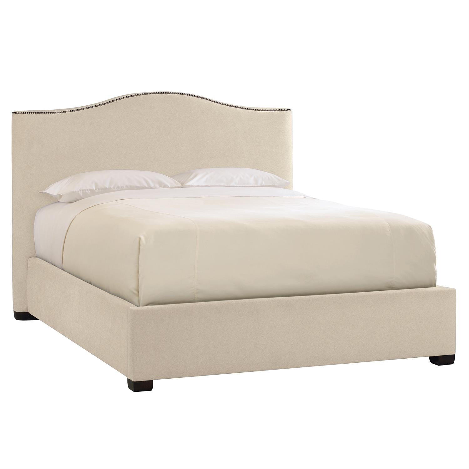 Bernhardt Furniture Graham Fabric Panel Bed Express Ship in Espresso
