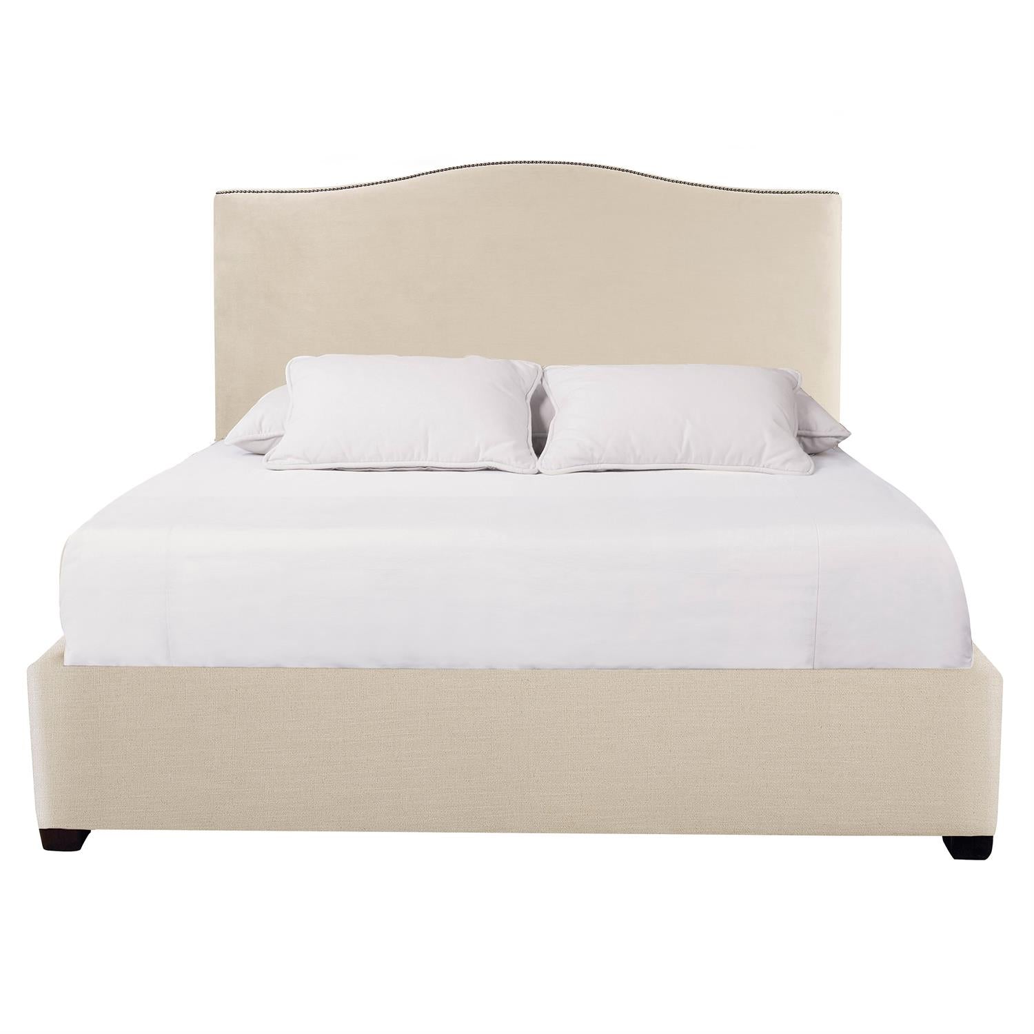 Bernhardt Furniture Graham Fabric Panel Bed Express Ship in Espresso