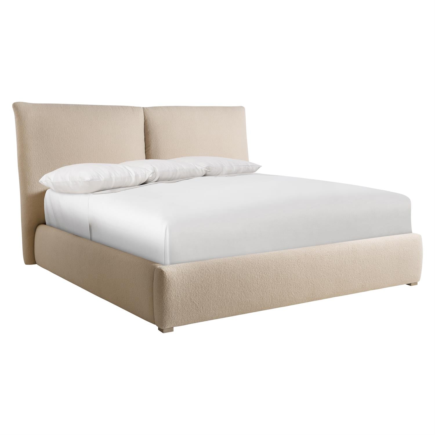 Bernhardt Furniture Kalo Fabric Panel Bed King in Sandbar
