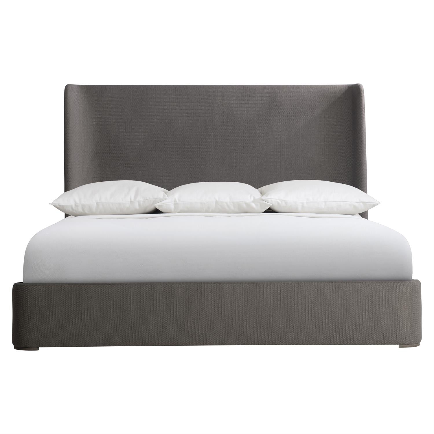 Bernhardt Furniture Puro Fabric Shelter Bed in Smoke