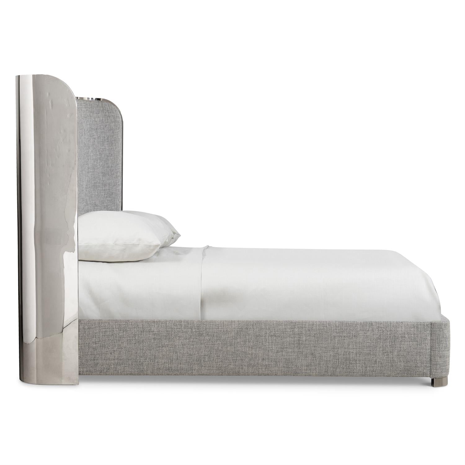 Bernhardt Furniture Croix Shelter Bed King in Gray