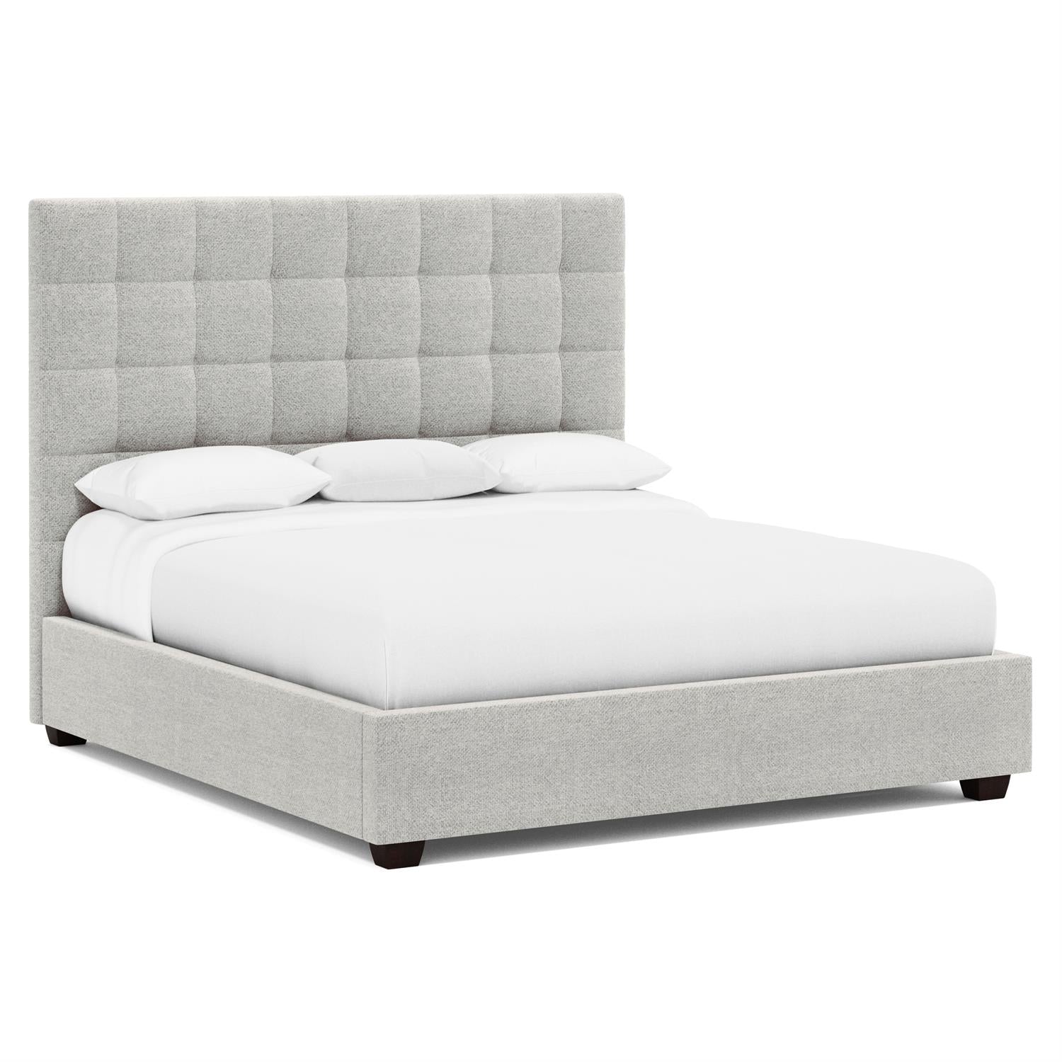 Bernhardt Furniture Avery Fabric Tufted Bed in Espresso