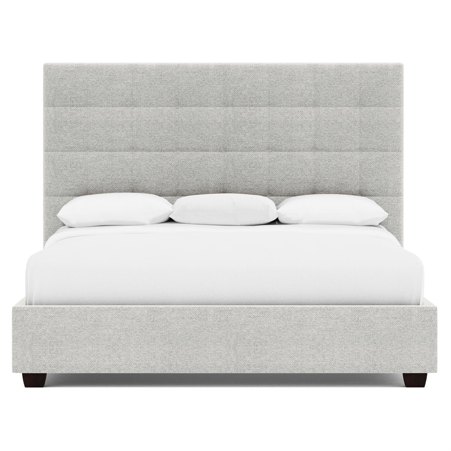 Bernhardt Furniture Avery Fabric Tufted Bed in Espresso
